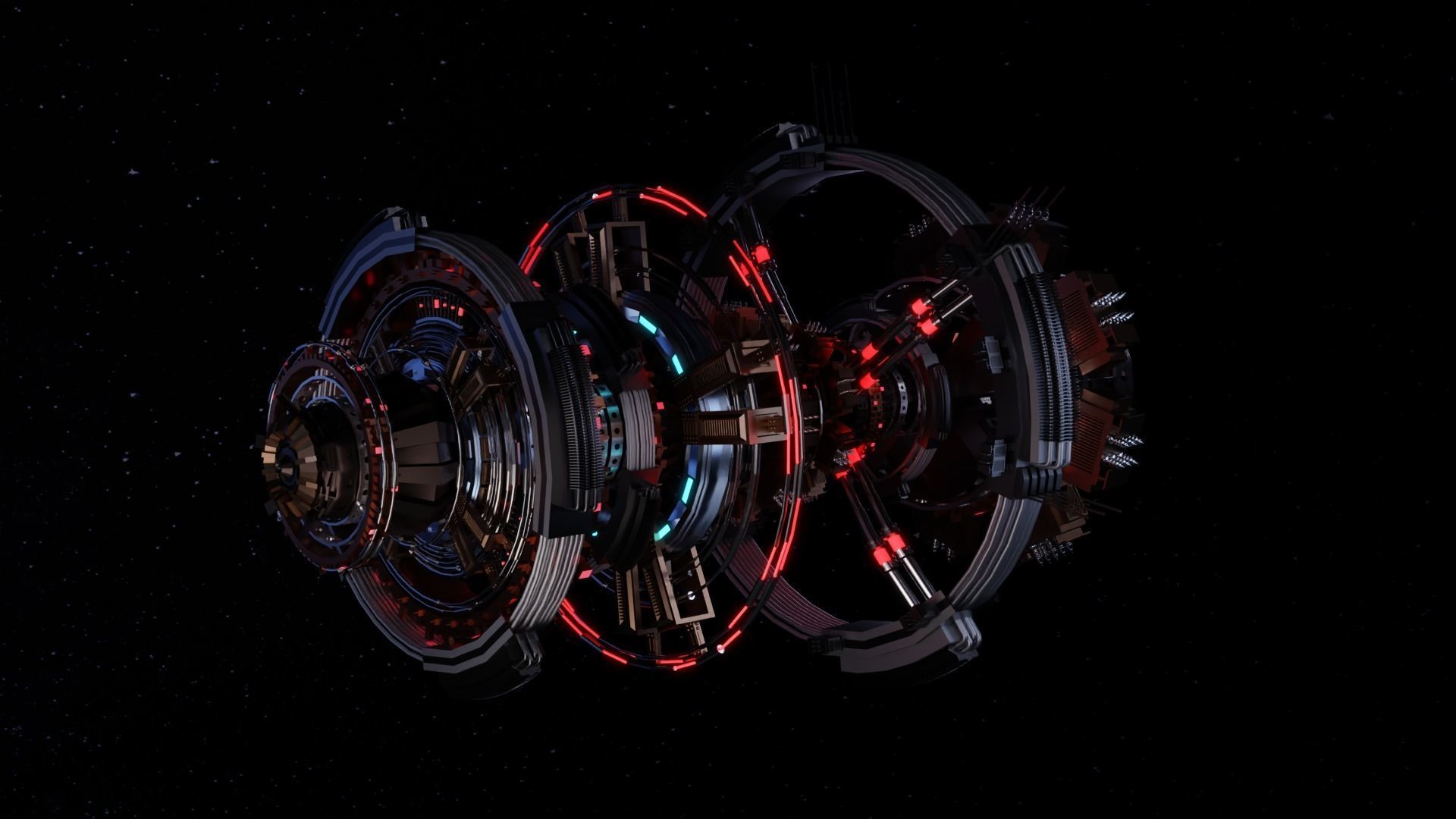 Alien Spaceship 3D model_3