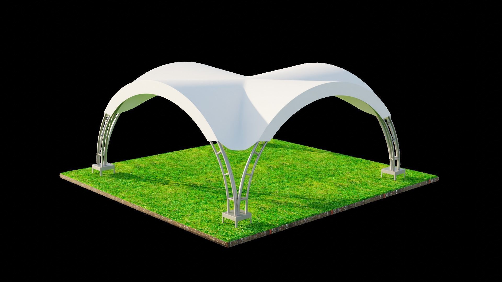 ARCH TENT 3D model_4