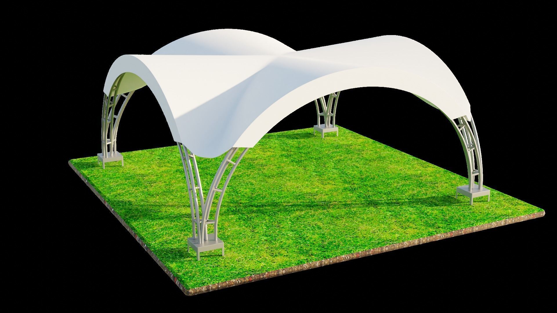 ARCH TENT 3D model_8