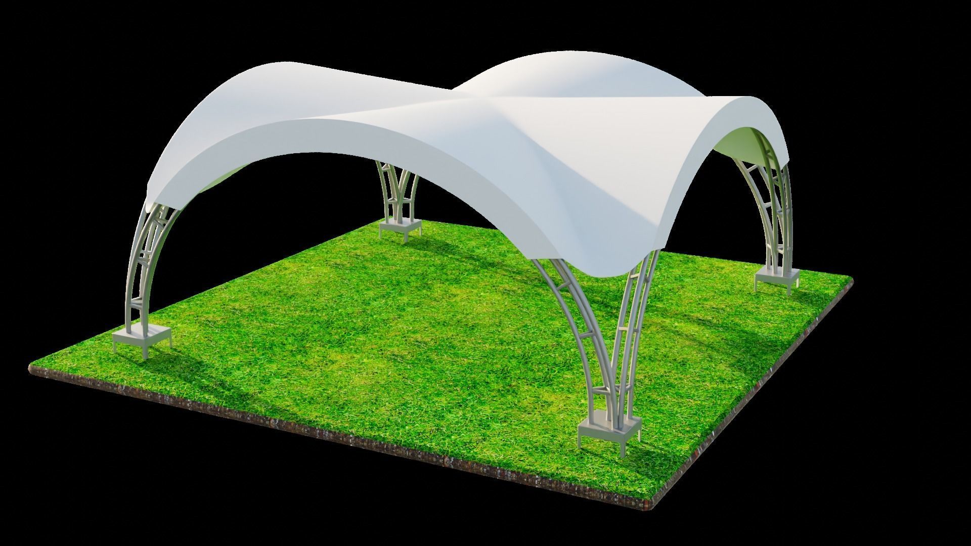 ARCH TENT 3D model_1