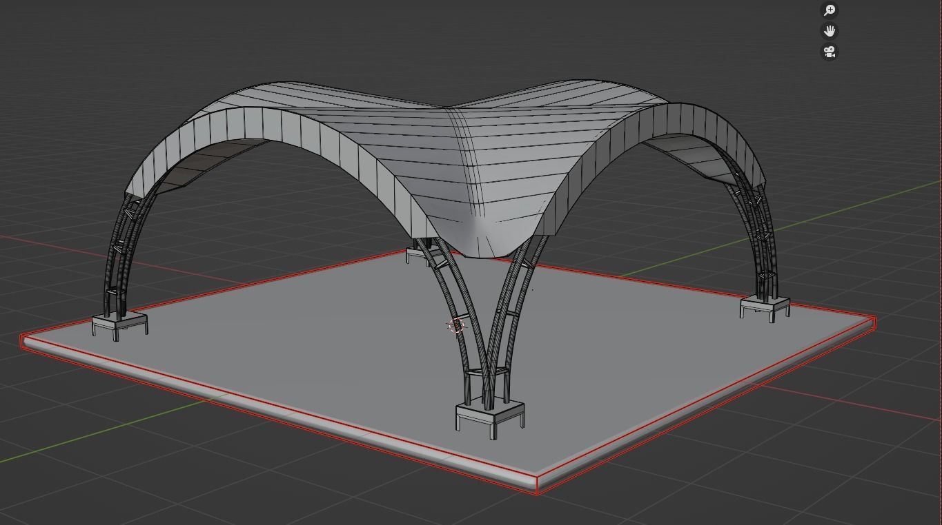 ARCH TENT 3D model_3
