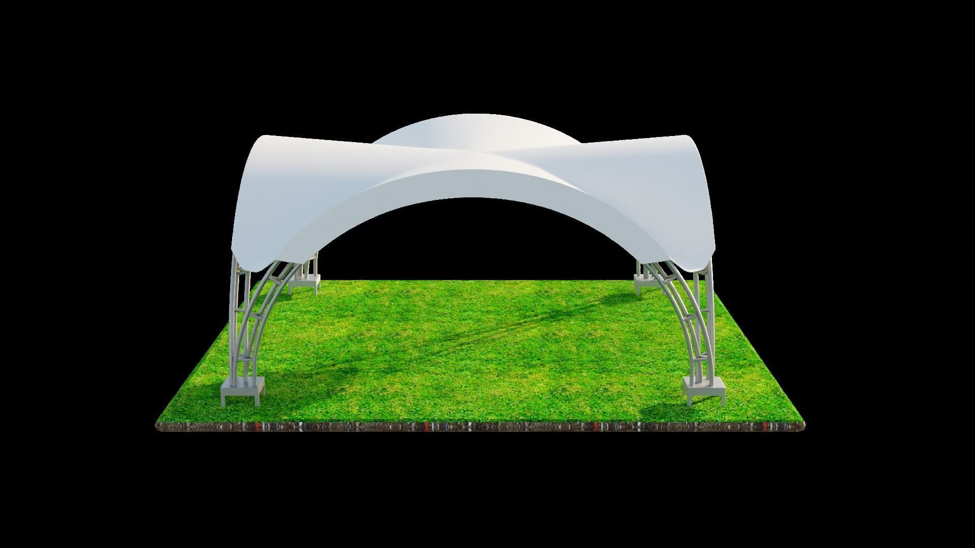 ARCH TENT 3D model_2