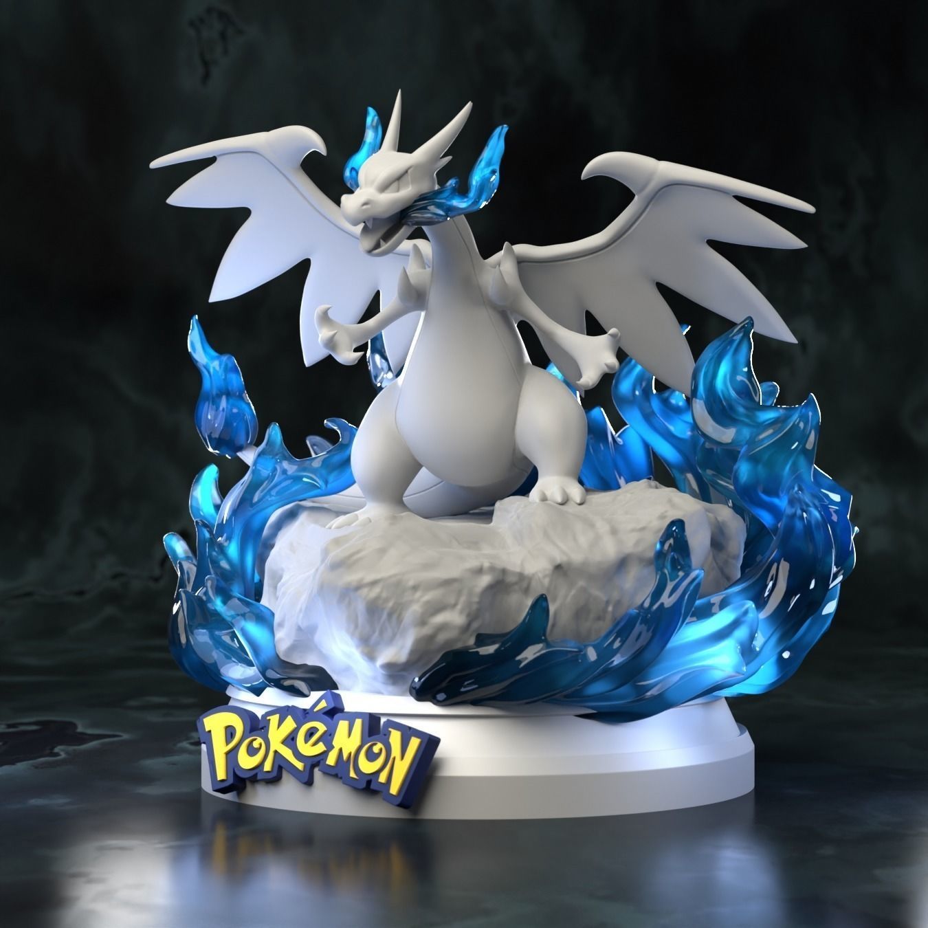 Pokemon - Mega Charizard X Figure 3D print model_3