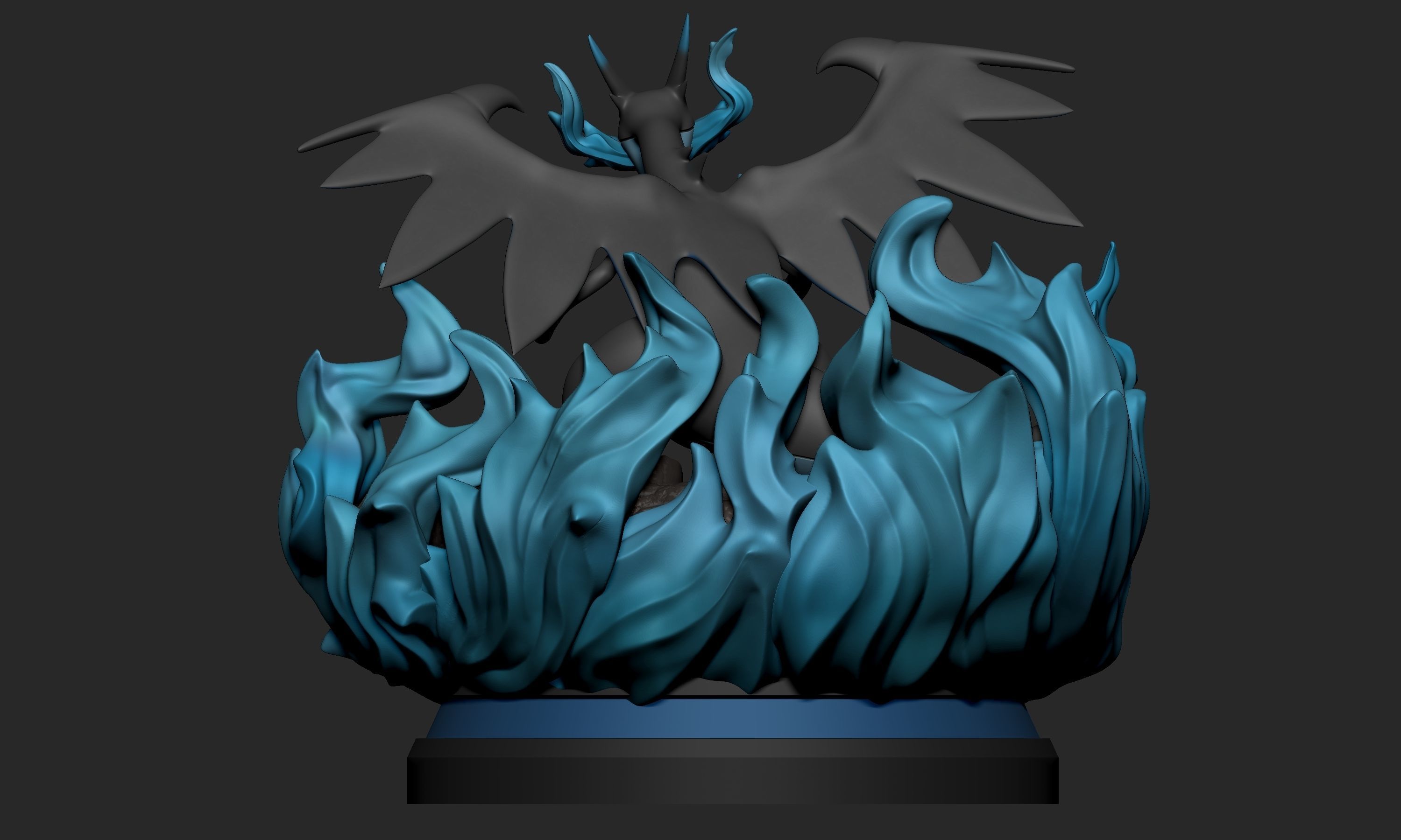 Pokemon - Mega Charizard X Figure 3D print model_17