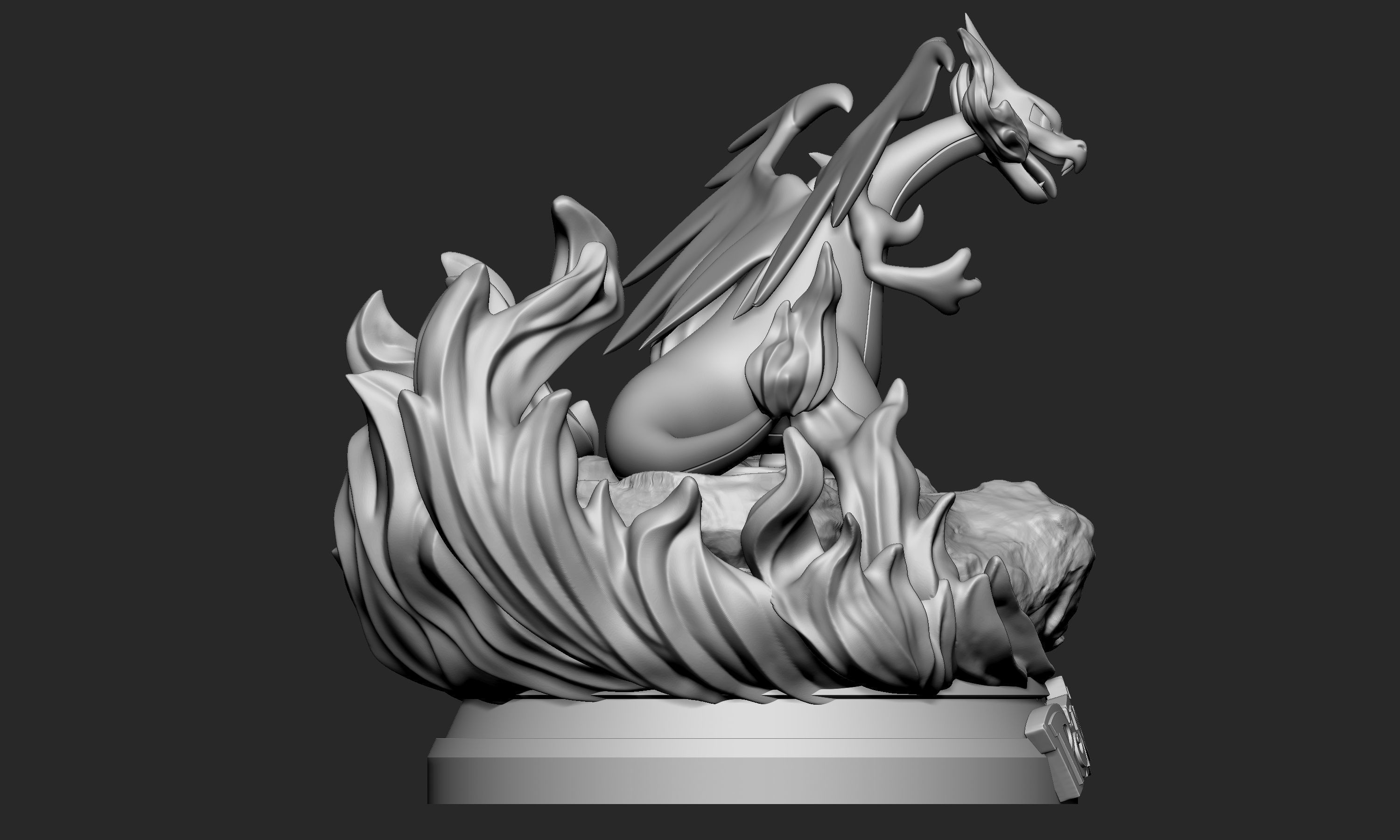 Pokemon - Mega Charizard X Figure 3D print model_7