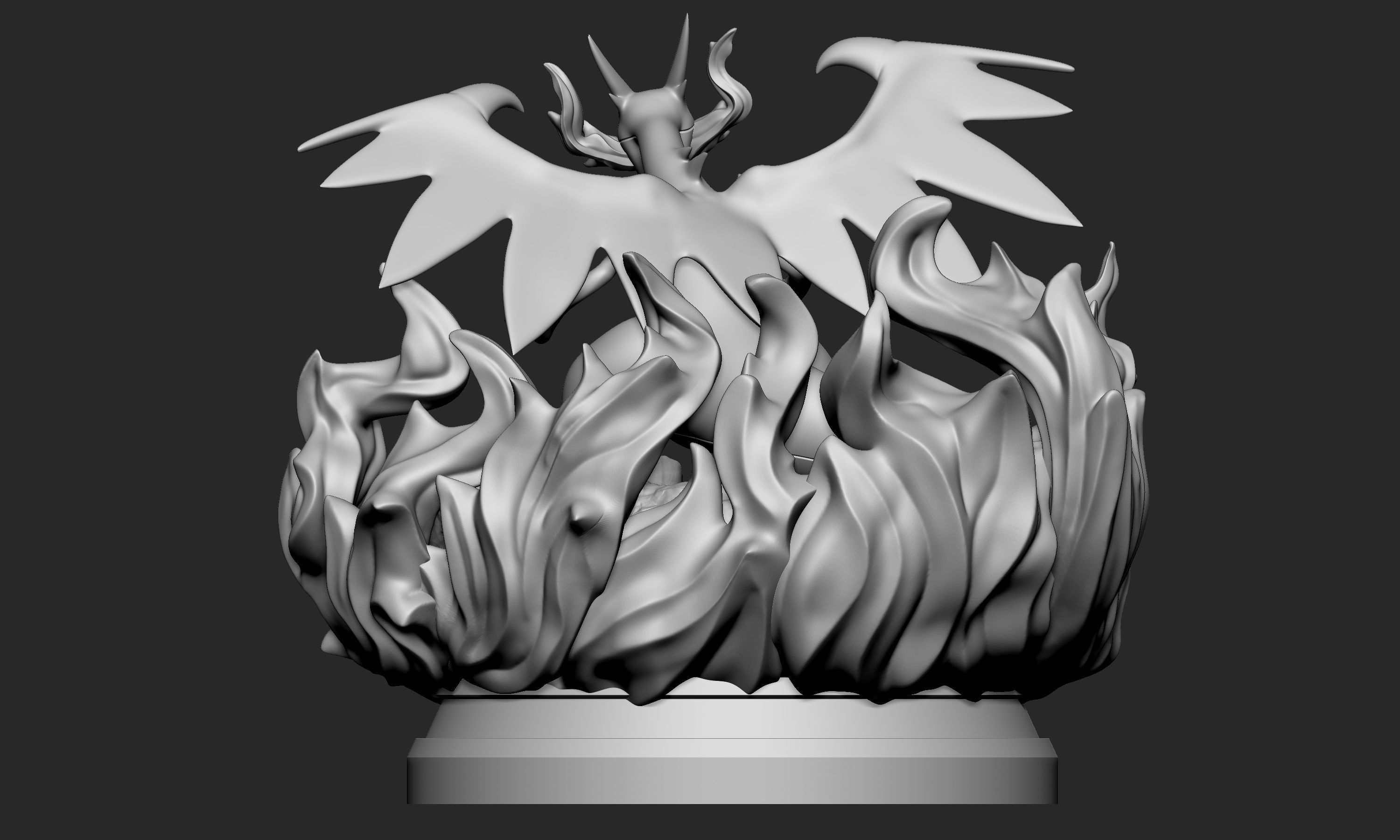 Pokemon - Mega Charizard X Figure 3D print model_9