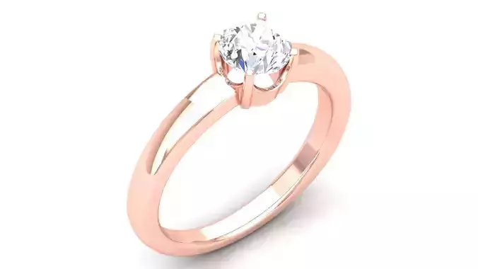 Women Solitaire Ring 3dm render details 3D print model