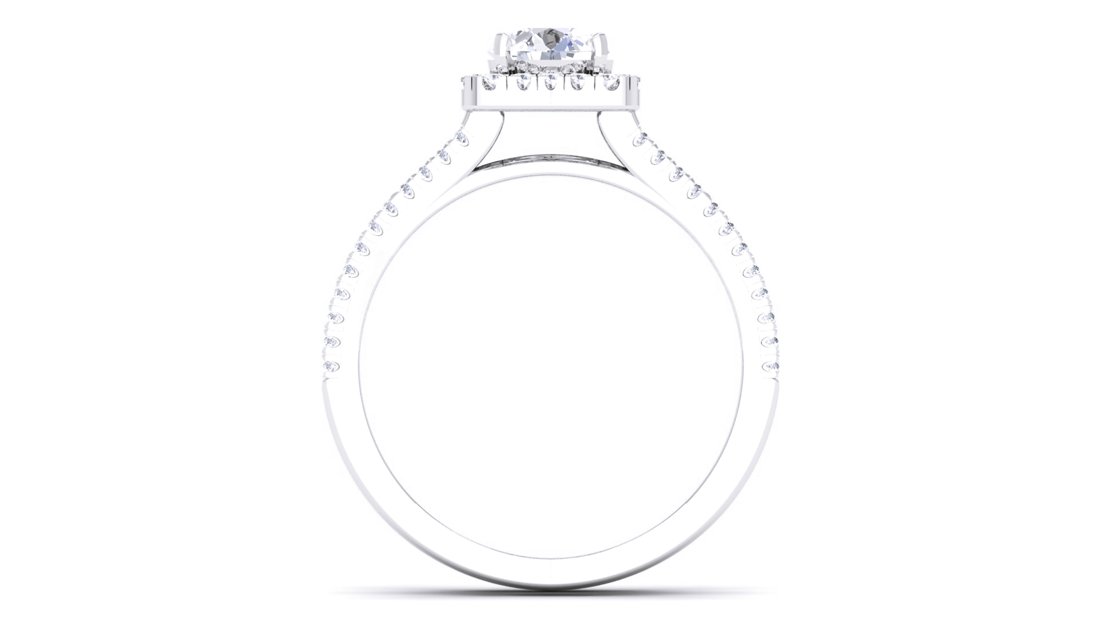 Women Solitaire Ring 3dm render details 3D print model_5