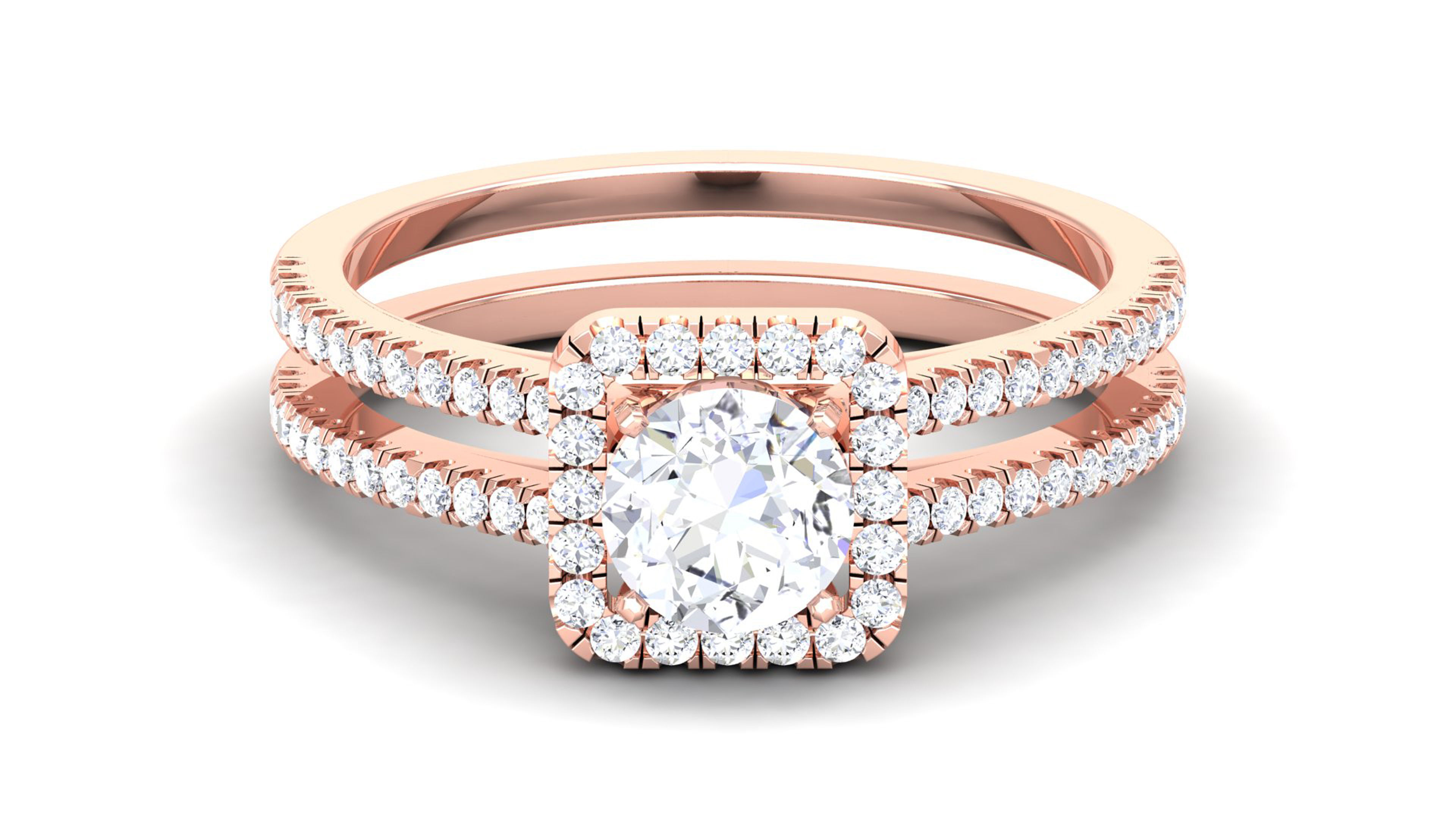 Women Solitaire Ring 3dm render details 3D print model_11