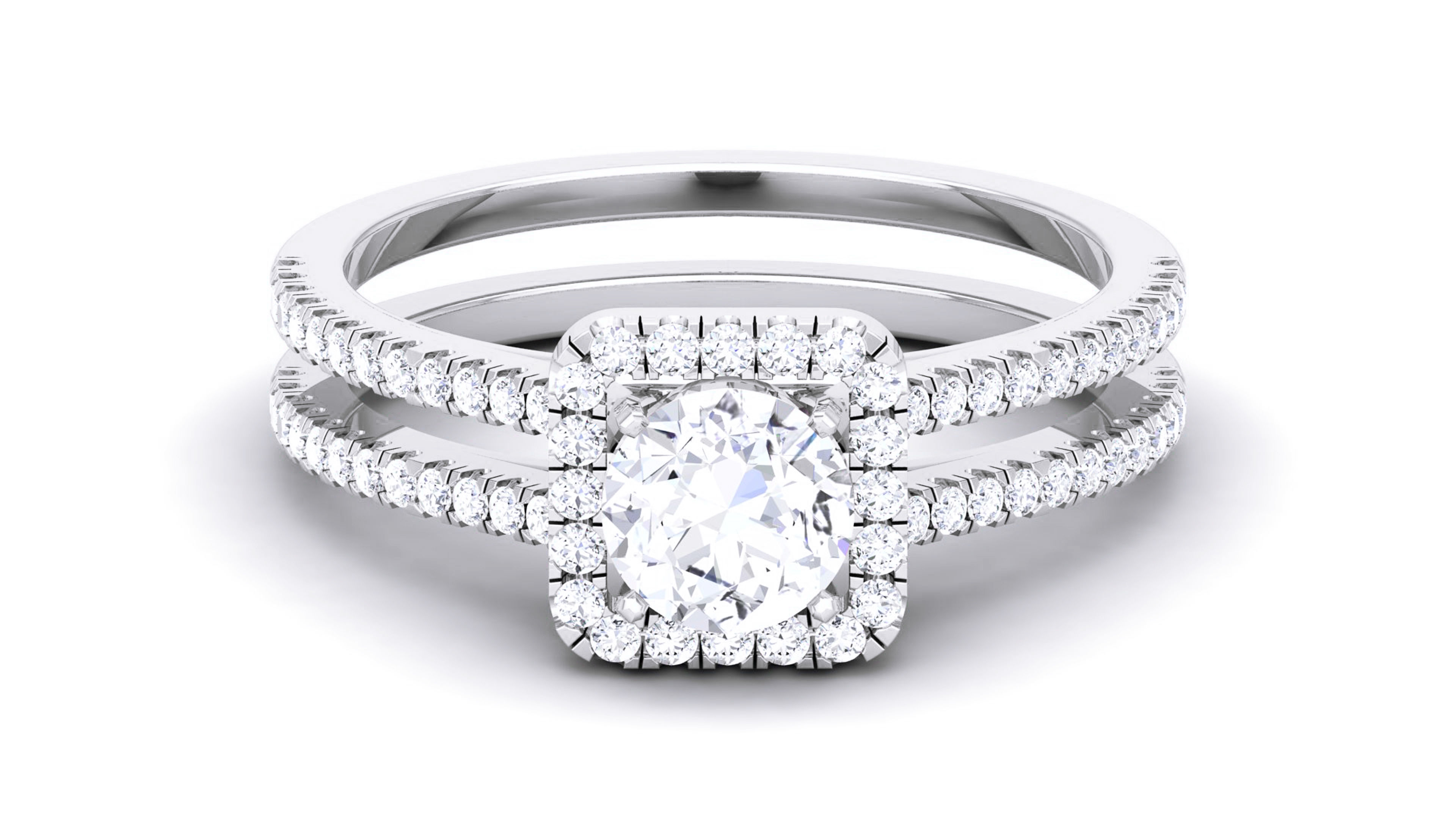 Women Solitaire Ring 3dm render details 3D print model_9