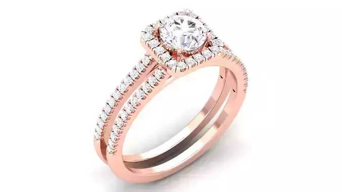 Women Solitaire Ring 3dm render details 3D print model