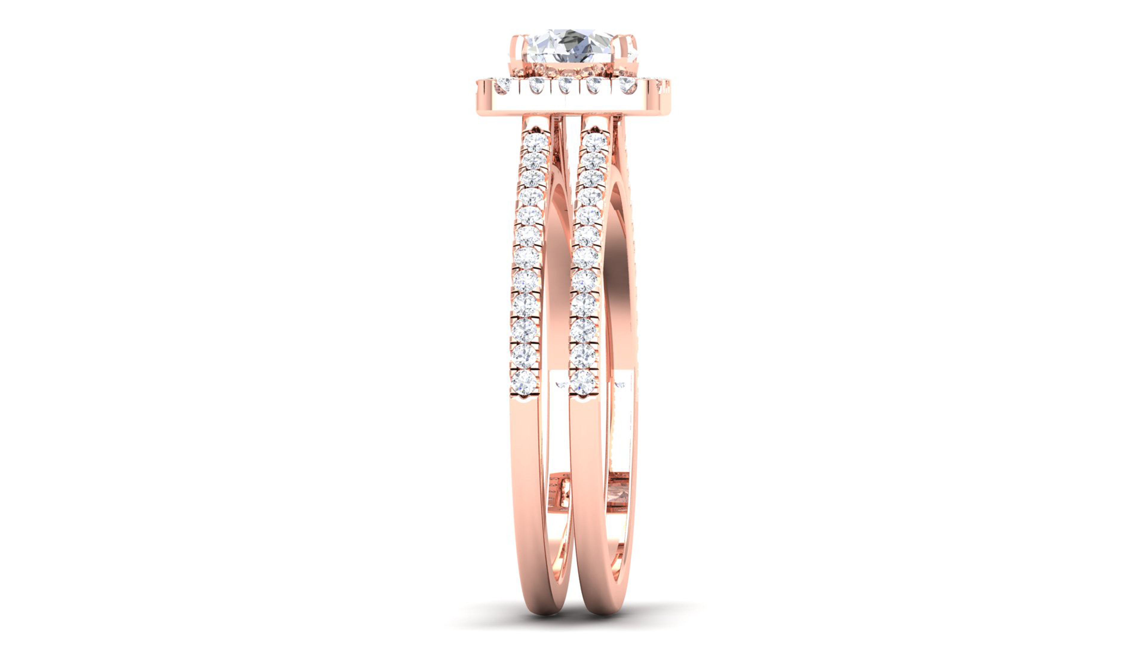 Women Solitaire Ring 3dm render details 3D print model_8