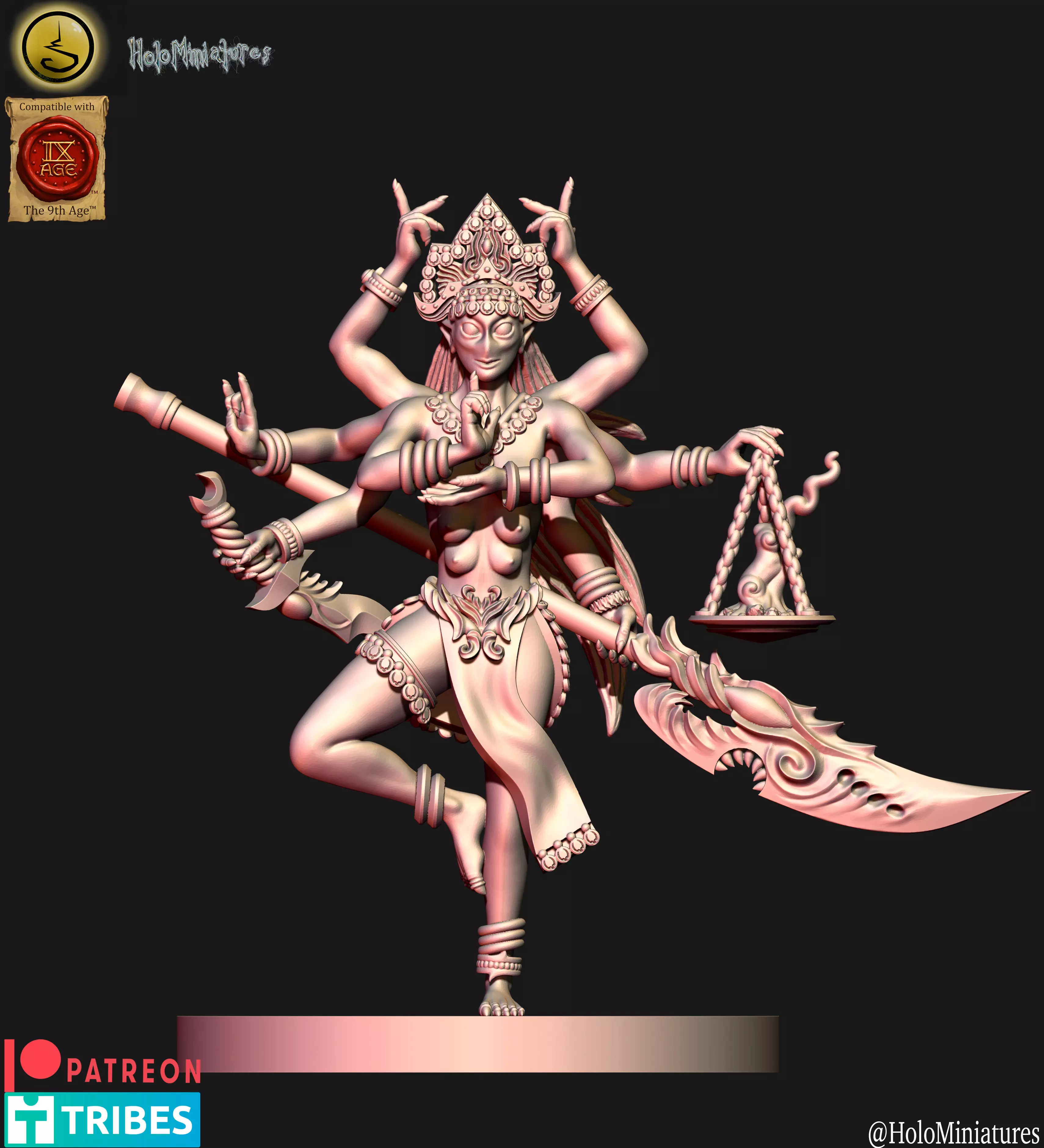 Daemons of lust succubi 2 3D print model_0