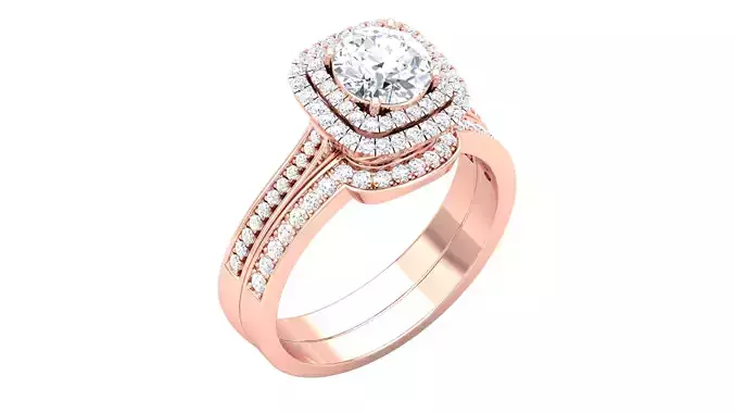 Women Solitaire Ring 3dm render details 3D print model