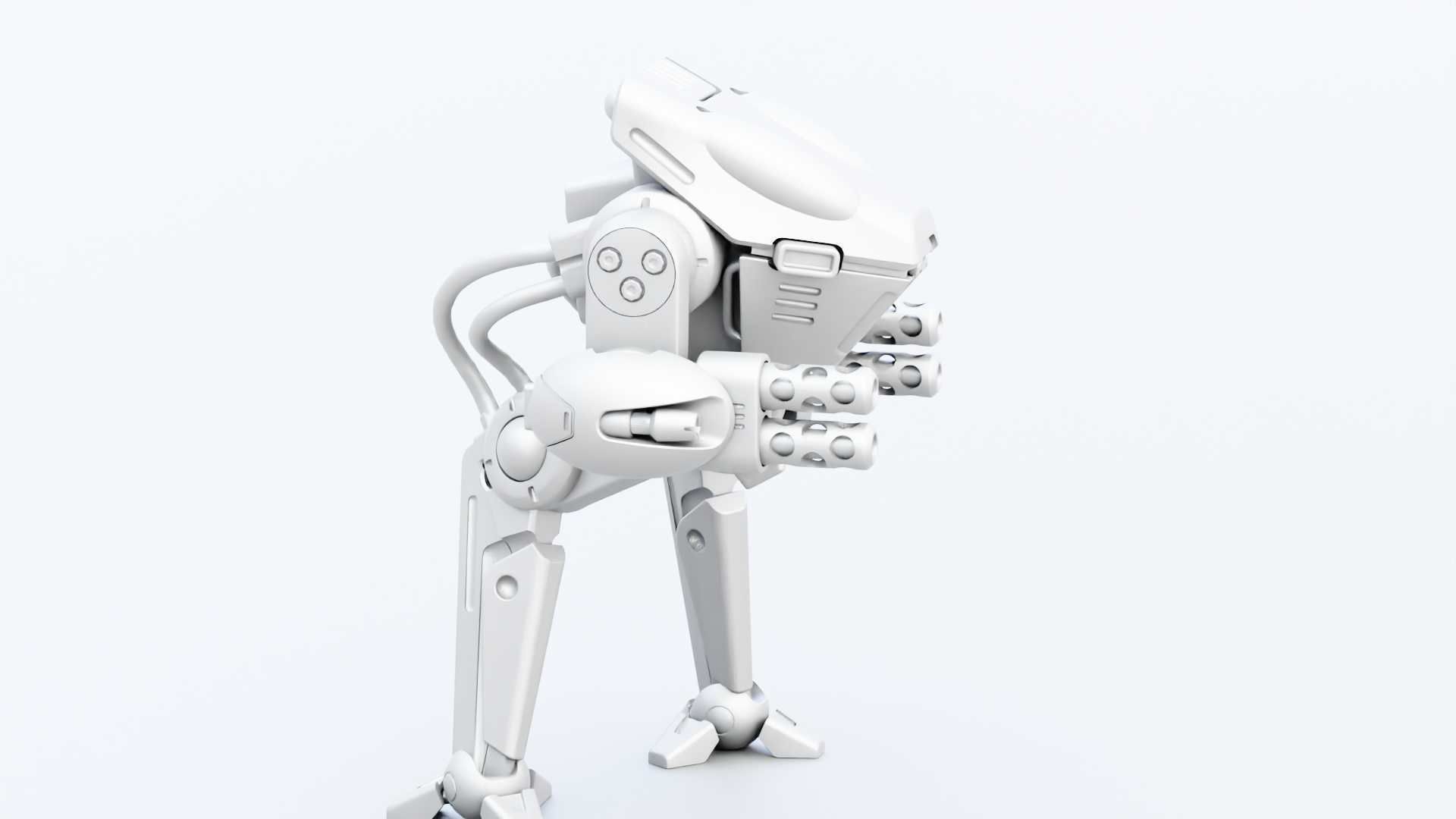 BATTLE DROID TORROUS RIGGED 3D model_33