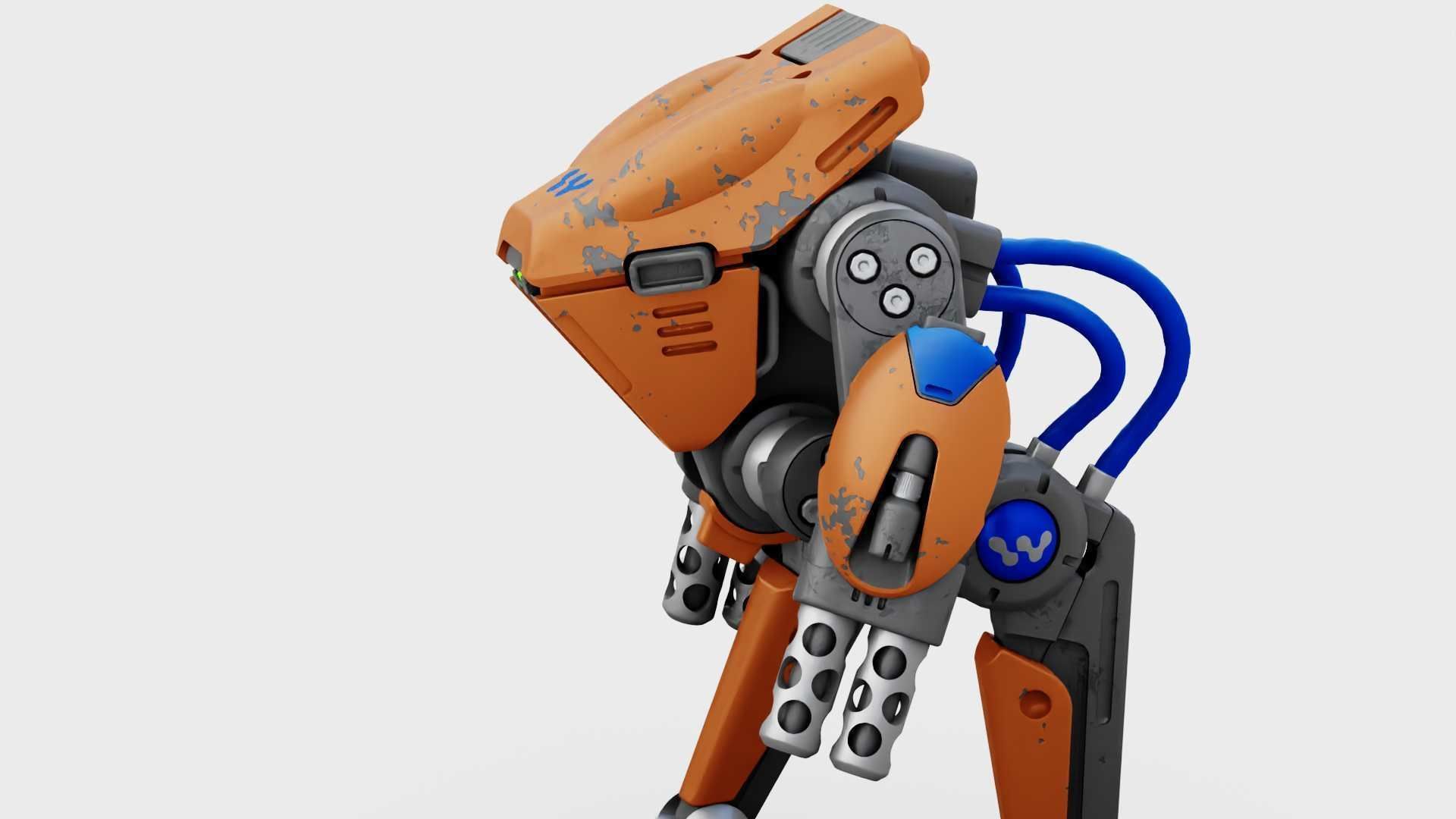 BATTLE DROID TORROUS RIGGED 3D model_21