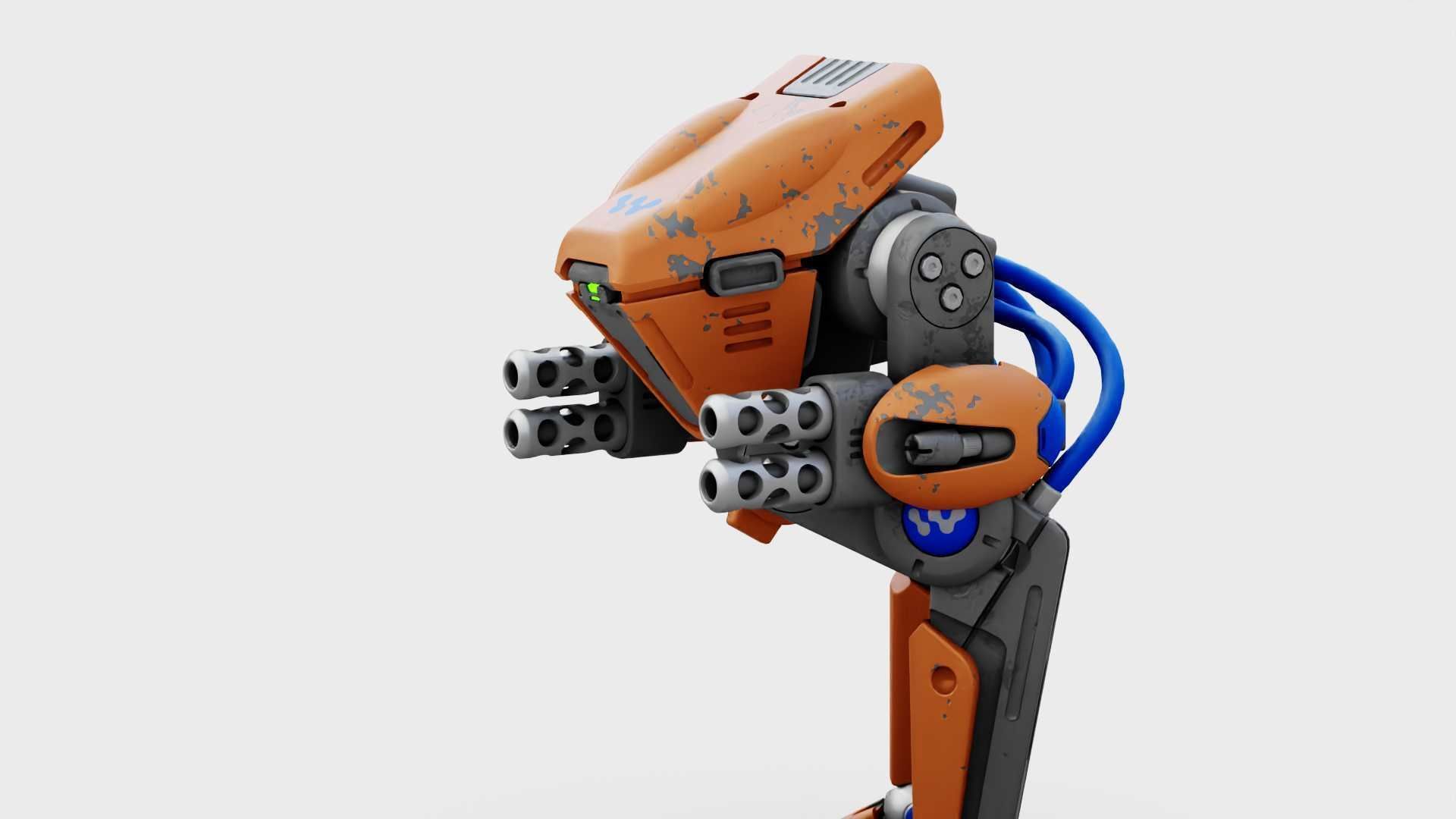 BATTLE DROID TORROUS RIGGED 3D model_28