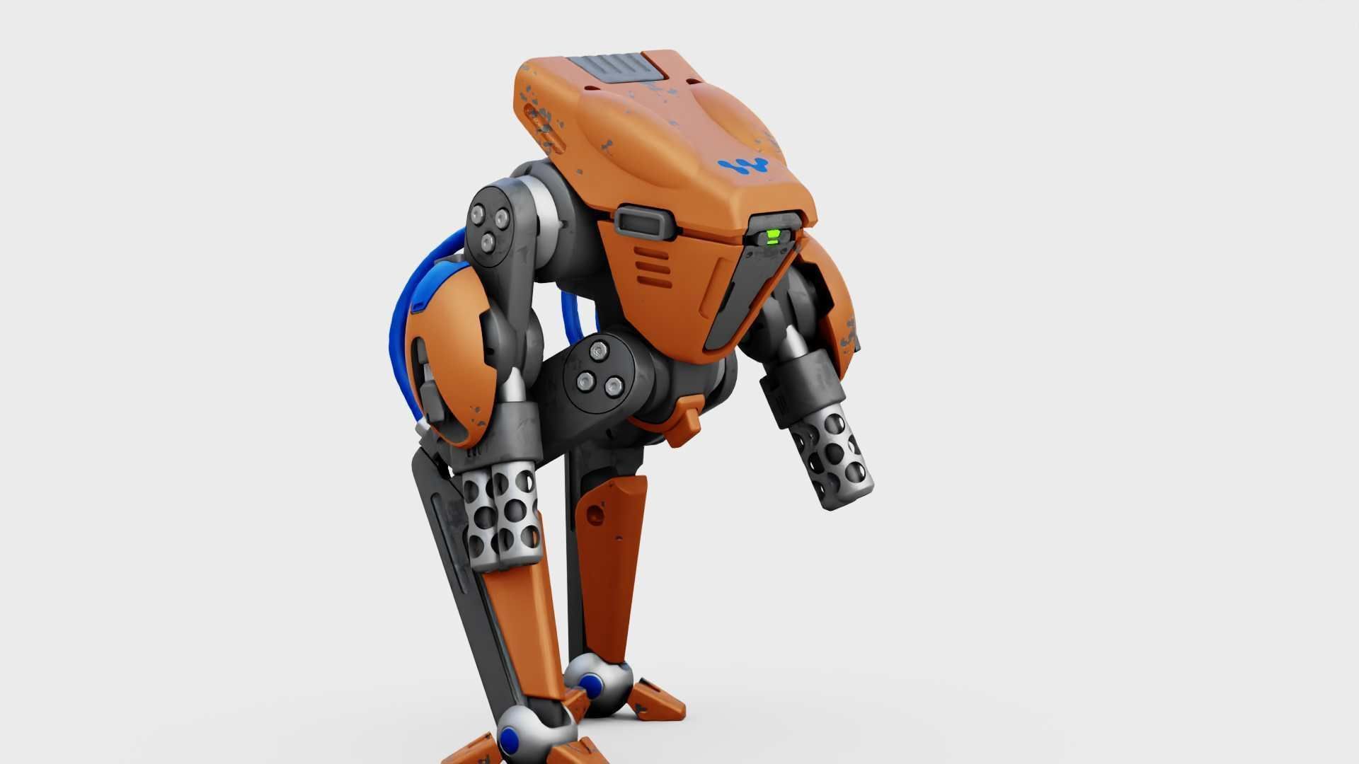 BATTLE DROID TORROUS RIGGED 3D model_18