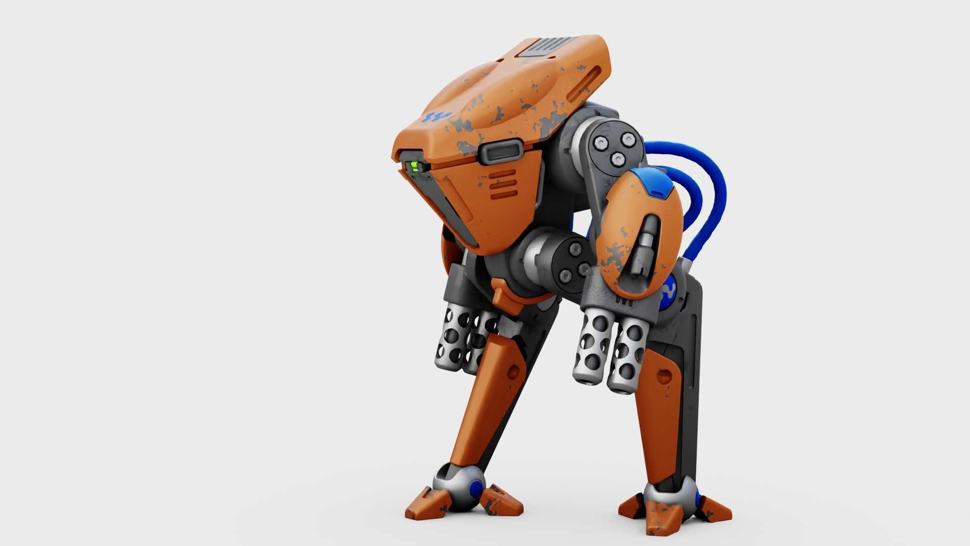 BATTLE DROID TORROUS RIGGED 3D model_6