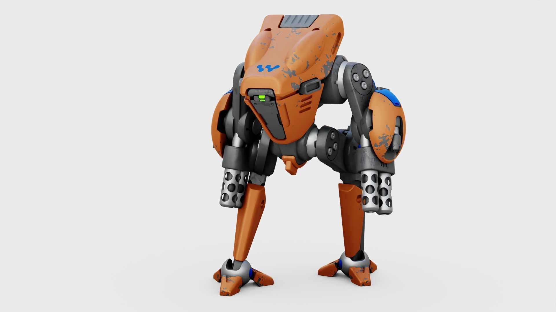 BATTLE DROID TORROUS RIGGED 3D model_4