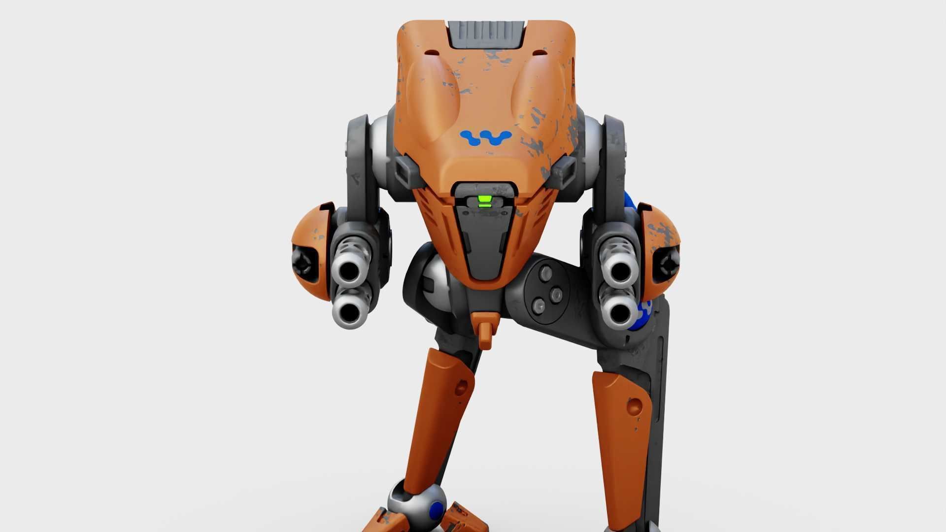 BATTLE DROID TORROUS RIGGED 3D model_27