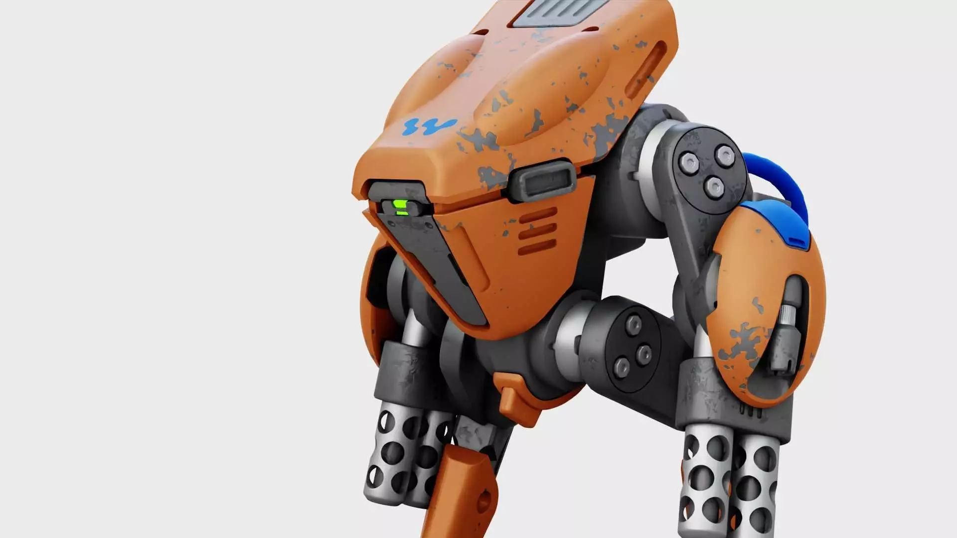 BATTLE DROID TORROUS RIGGED 3D model_0