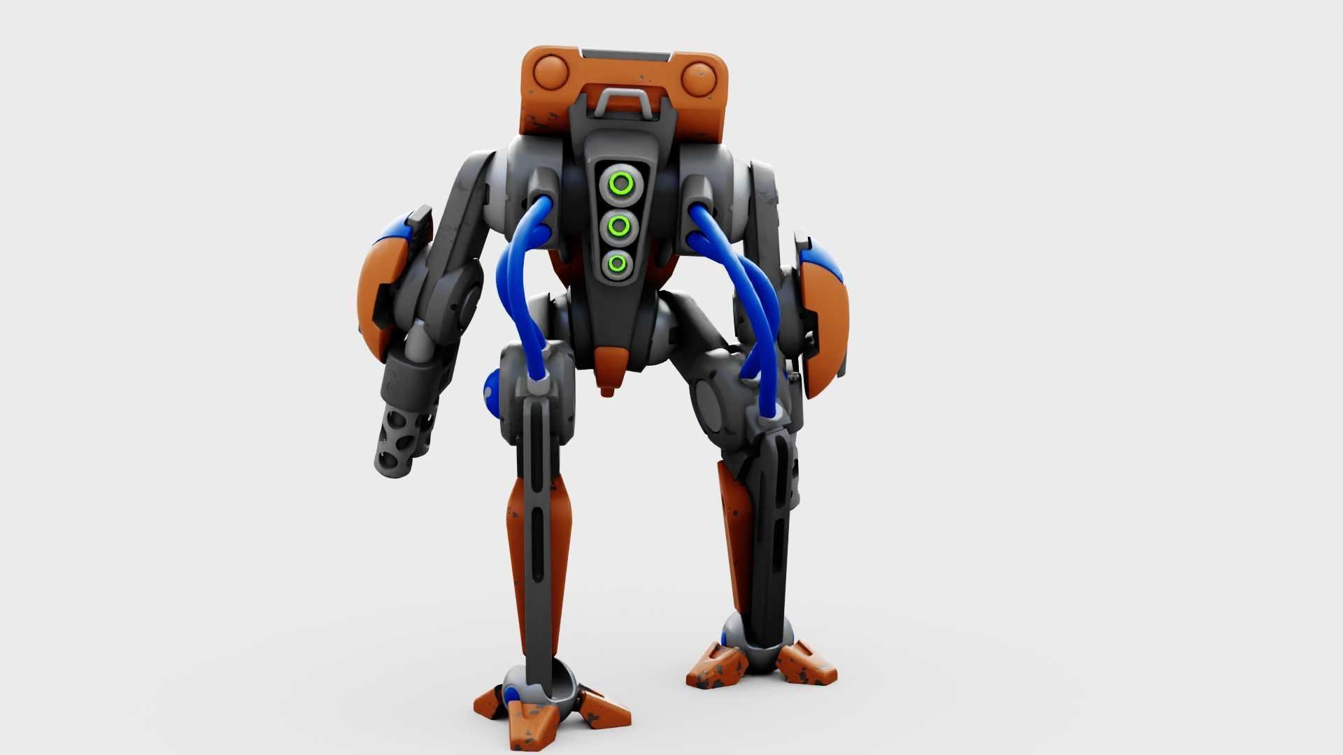 BATTLE DROID TORROUS RIGGED 3D model_13