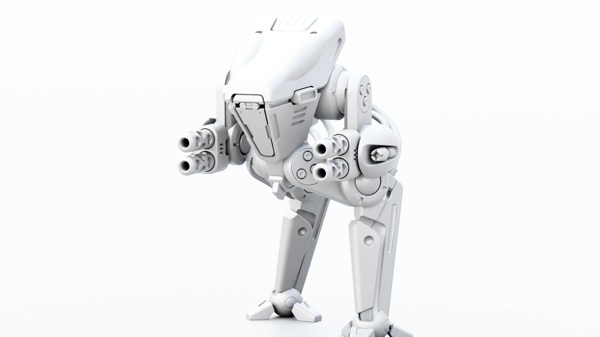 BATTLE DROID TORROUS RIGGED 3D model_30