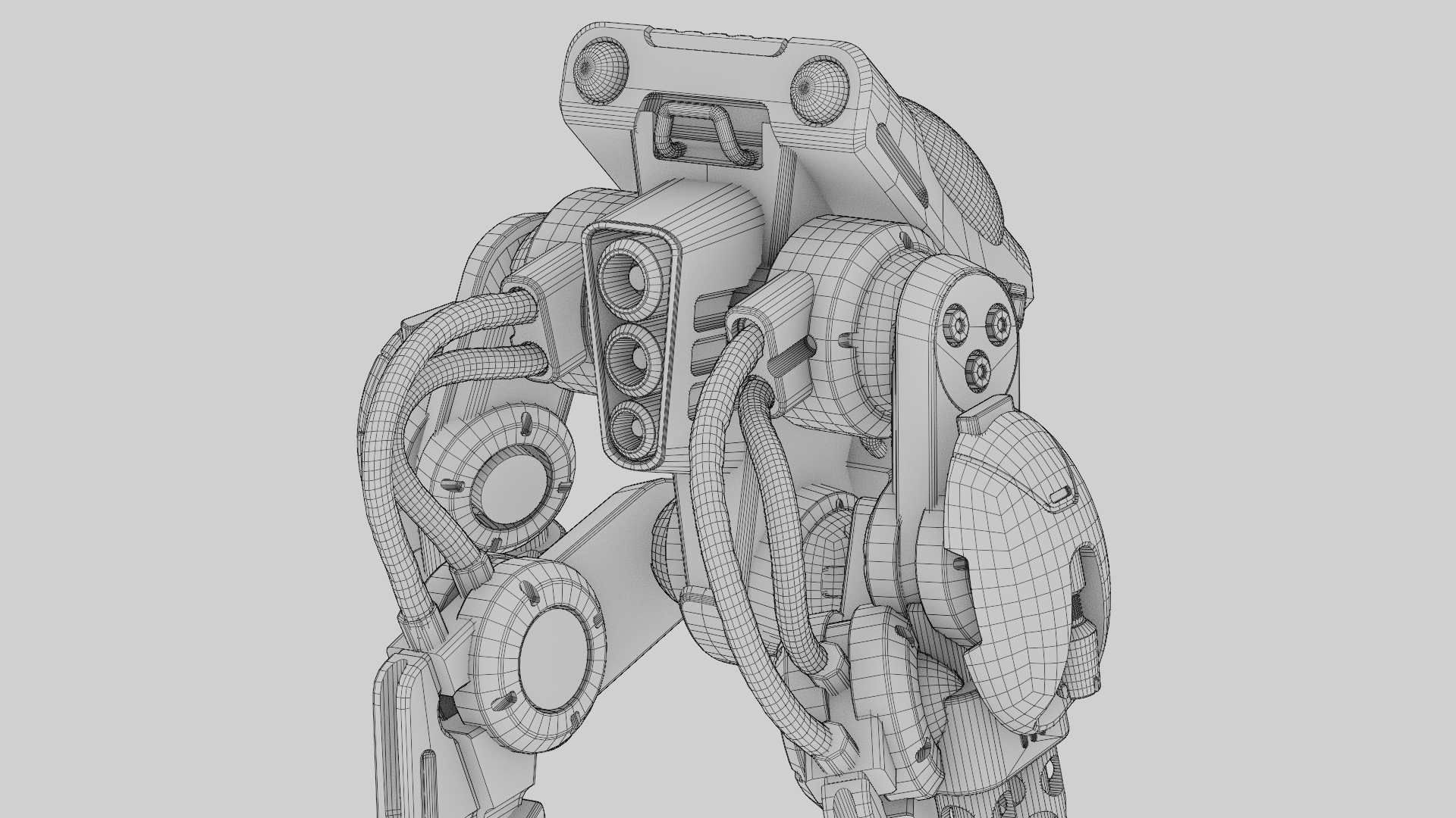 BATTLE DROID TORROUS RIGGED 3D model_37