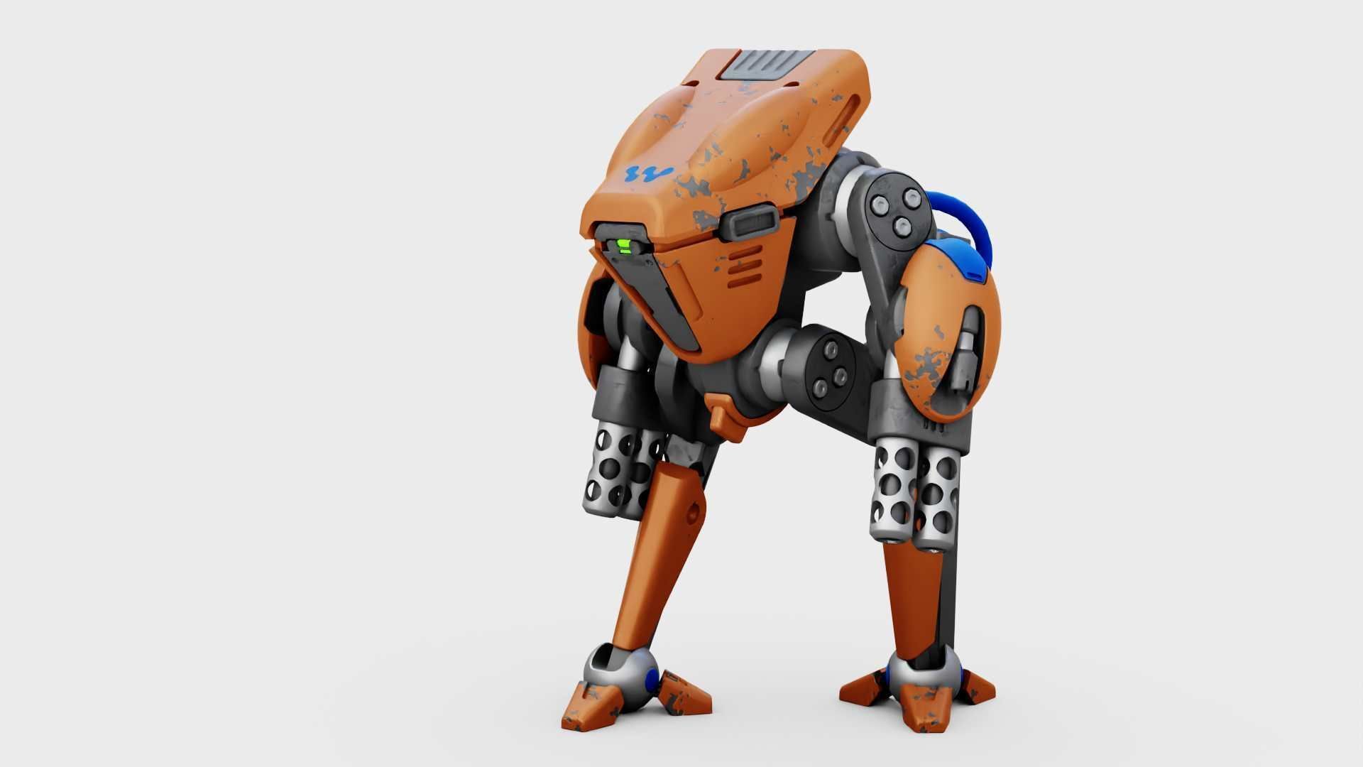 BATTLE DROID TORROUS RIGGED 3D model_5