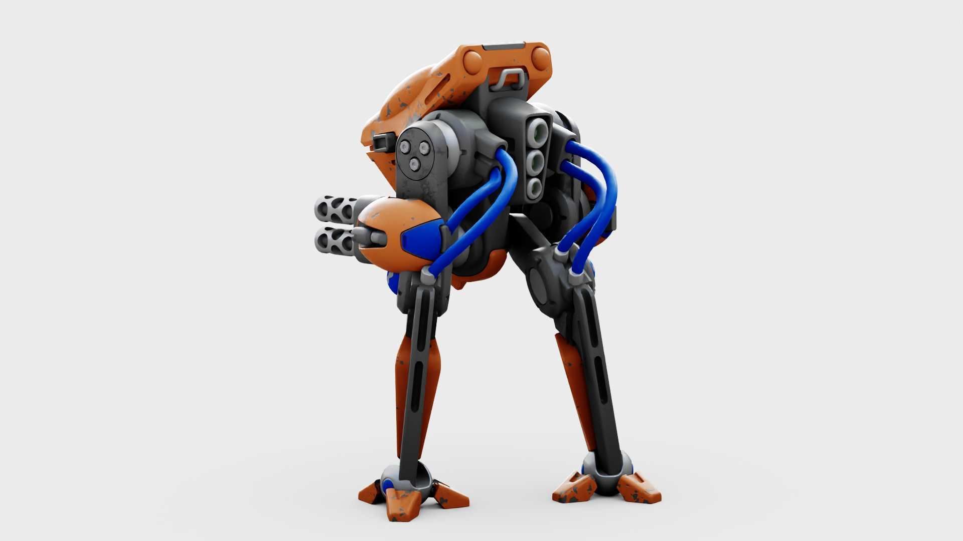 BATTLE DROID TORROUS RIGGED 3D model_23