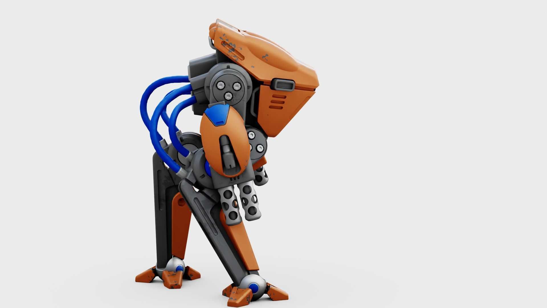 BATTLE DROID TORROUS RIGGED 3D model_16