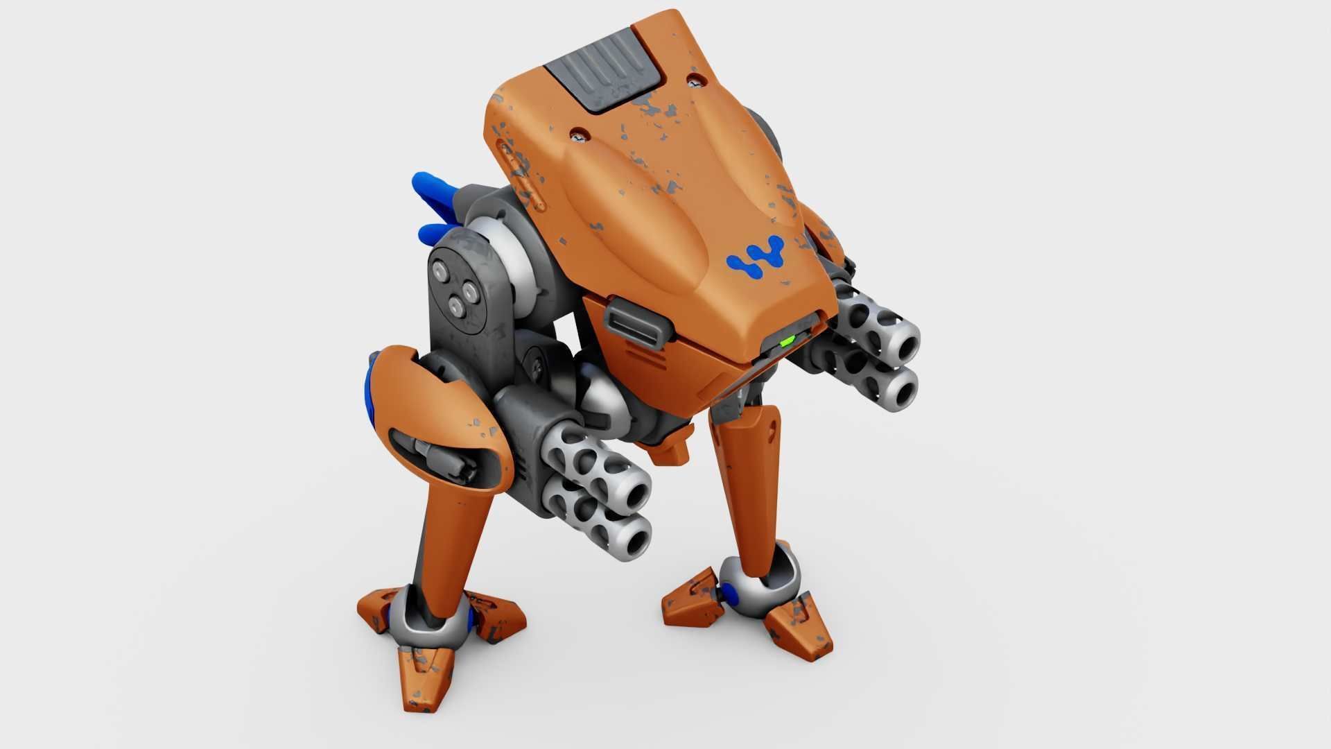 BATTLE DROID TORROUS RIGGED 3D model_29