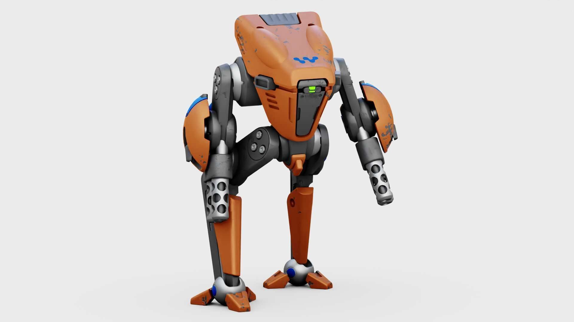 BATTLE DROID TORROUS RIGGED 3D model_2