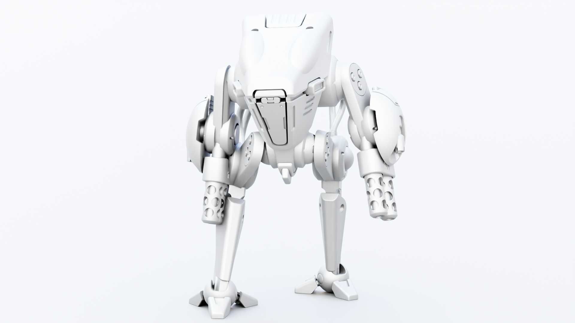 BATTLE DROID TORROUS RIGGED 3D model_34