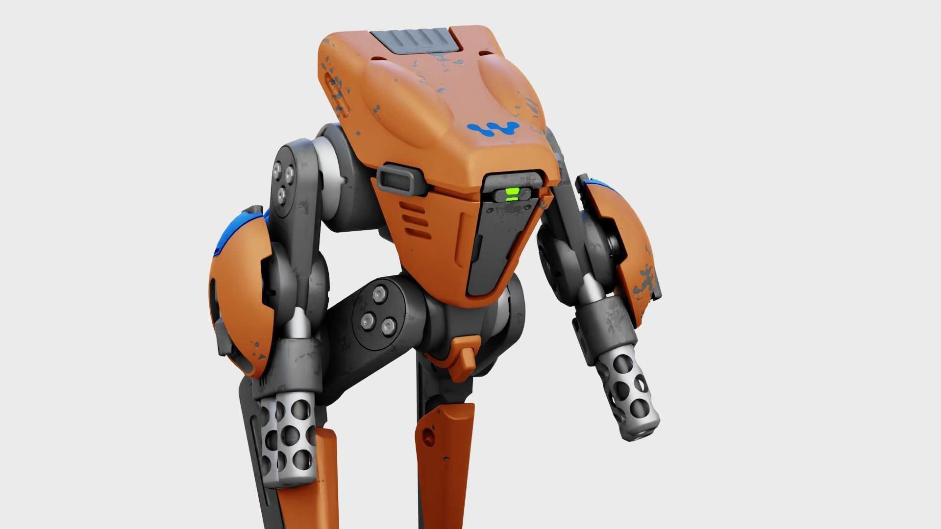 BATTLE DROID TORROUS RIGGED 3D model_19