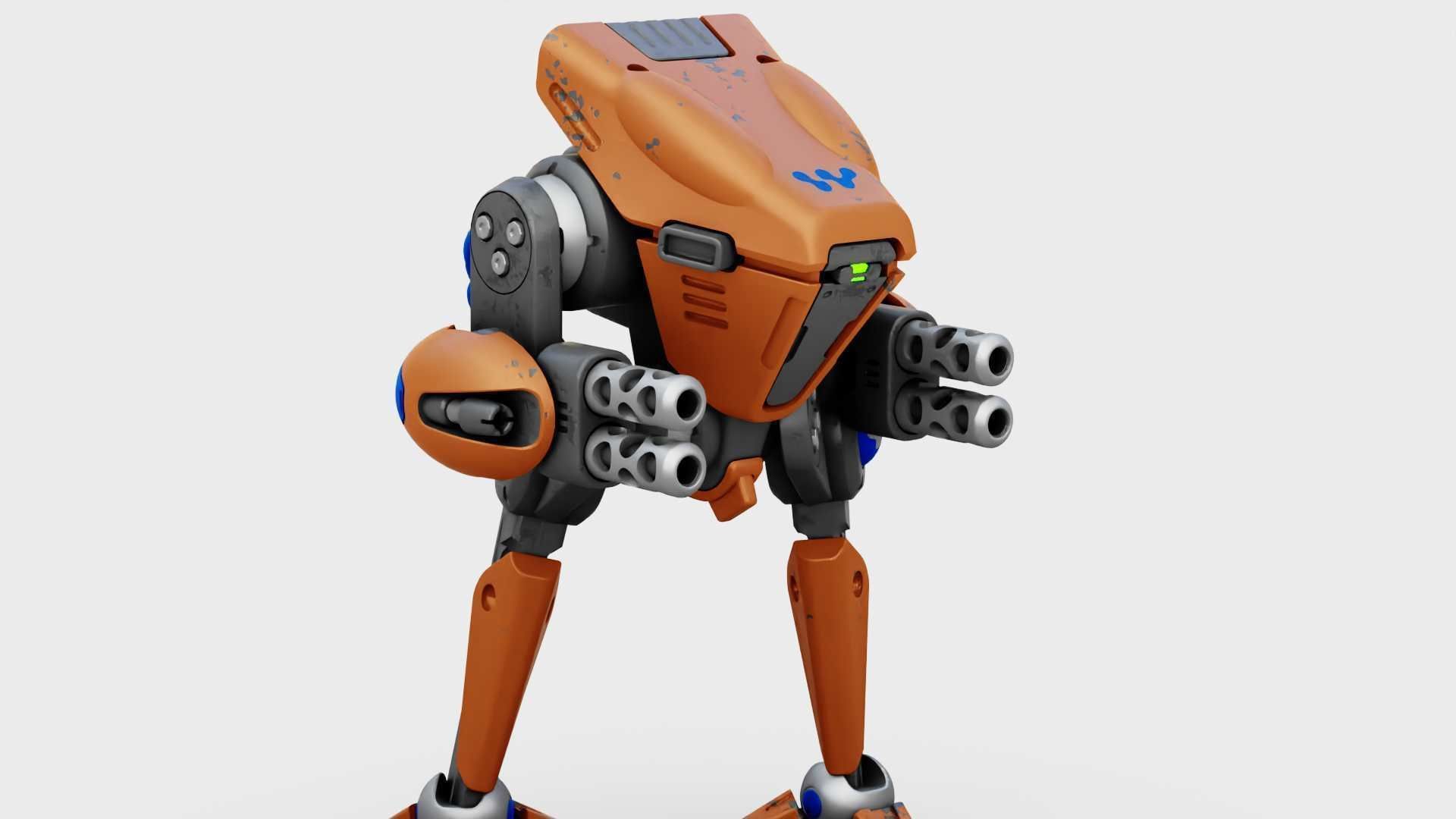 BATTLE DROID TORROUS RIGGED 3D model_26