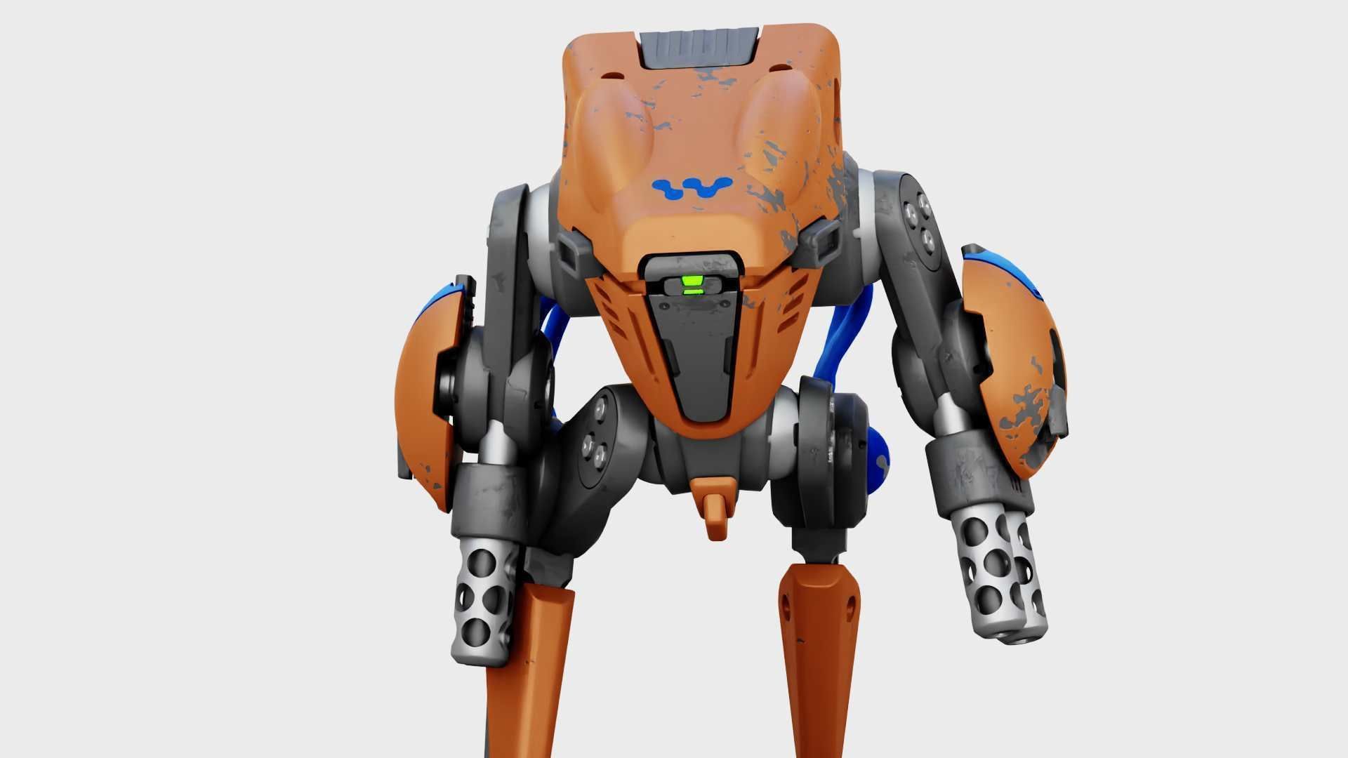 BATTLE DROID TORROUS RIGGED 3D model_20