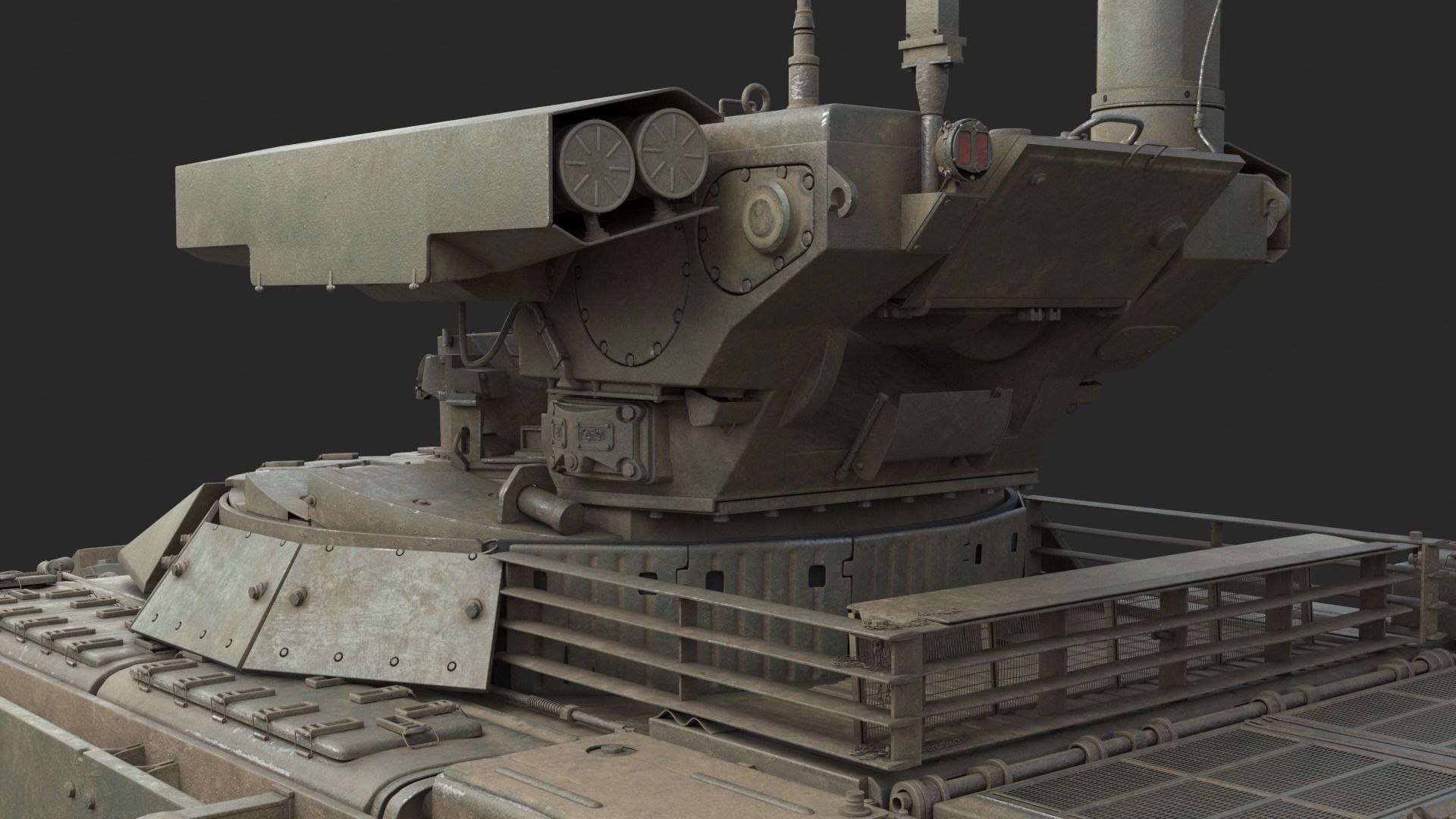 Tank Terminator BMPT 72 Green Dirty 3D model_16