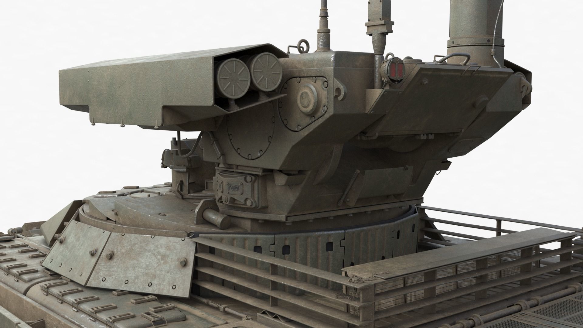 Tank Terminator BMPT 72 Green Dirty 3D model_36