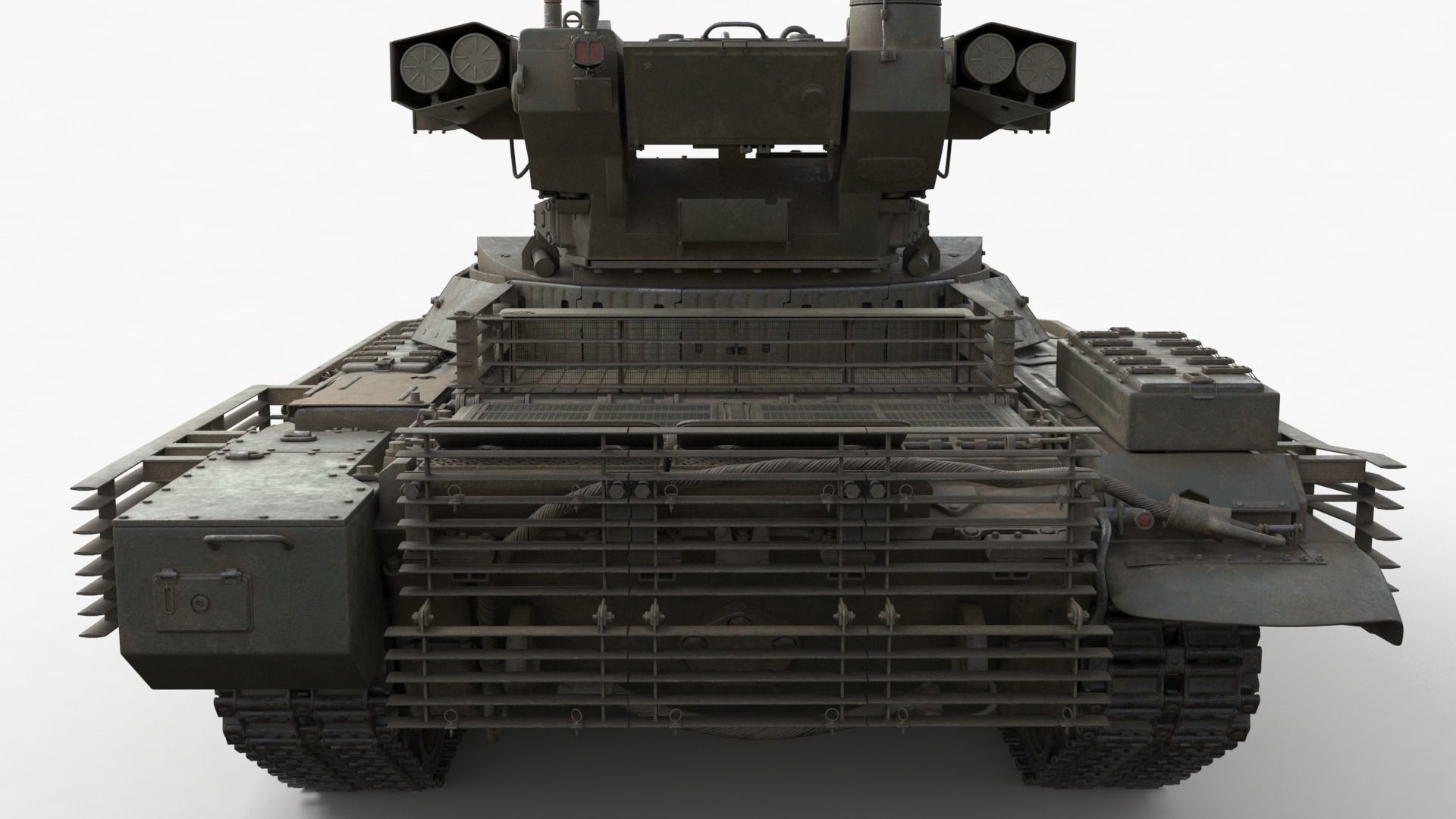 Tank Terminator BMPT 72 Green Dirty 3D model_32