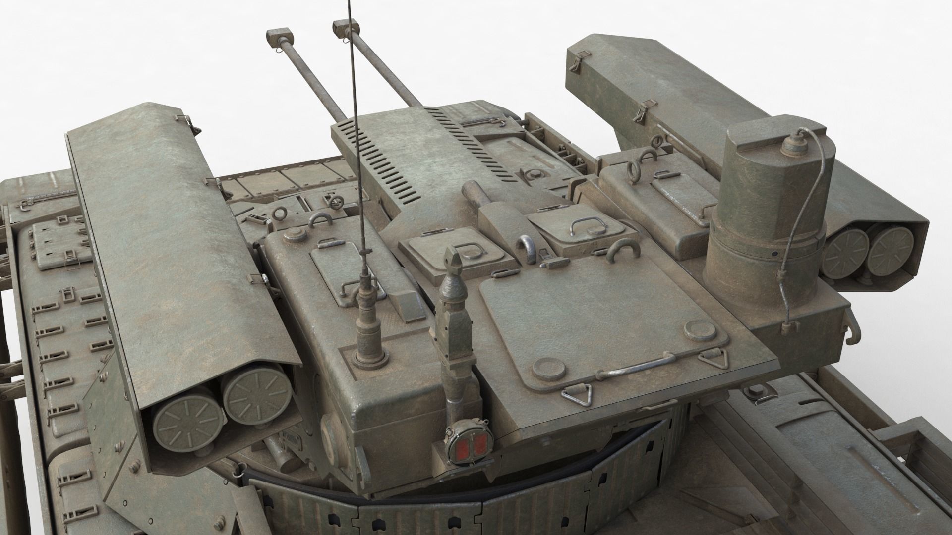 Tank Terminator BMPT 72 Green Dirty 3D model_43