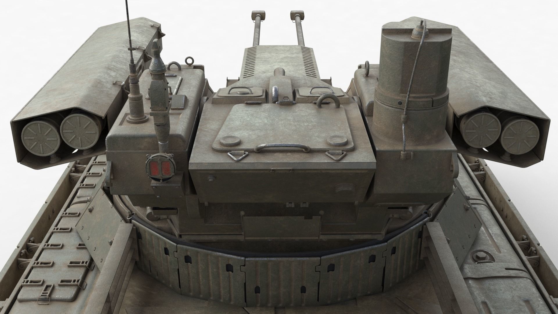 Tank Terminator BMPT 72 Green Dirty 3D model_37