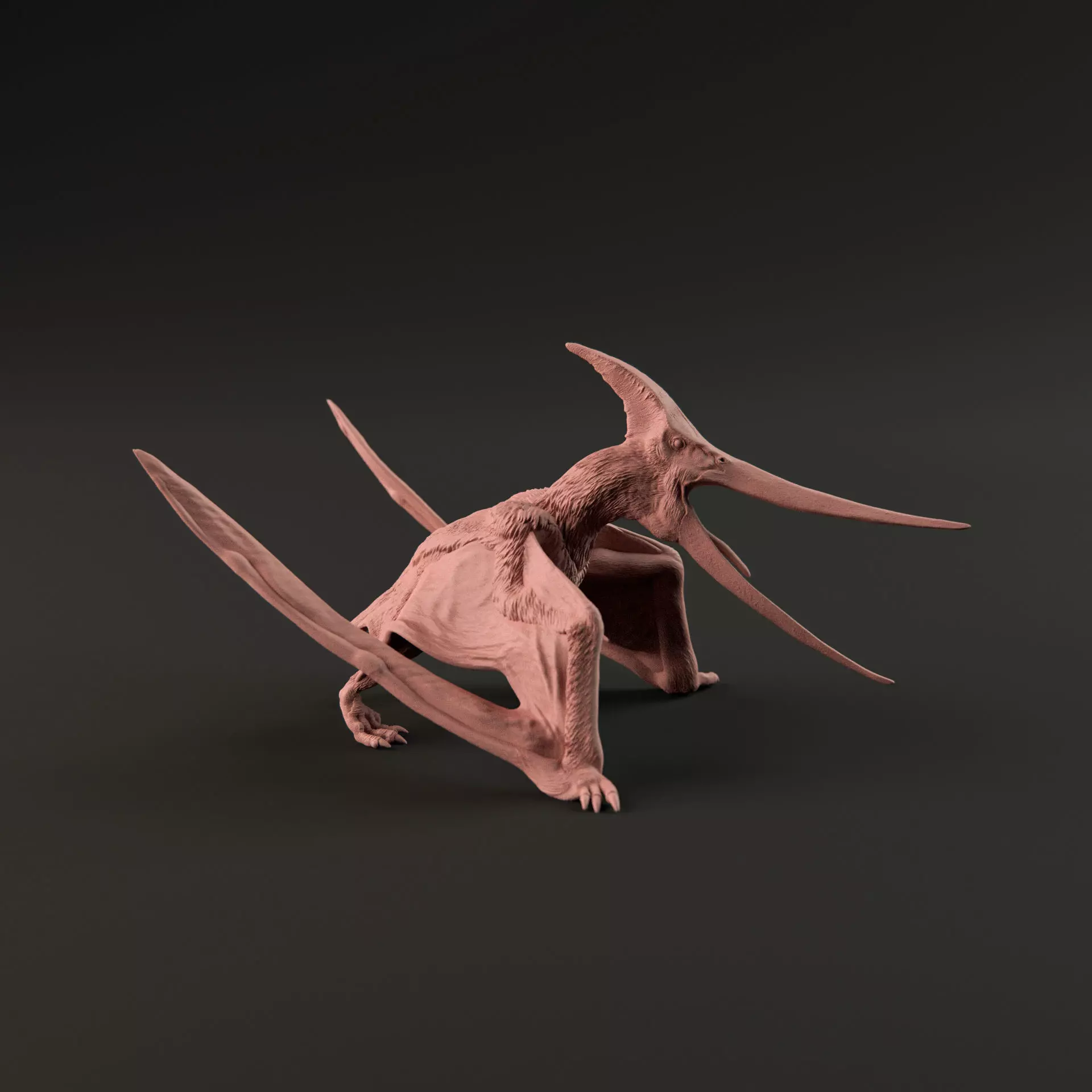 Pteranodon angry 1-35 scale pre-supported 3D print model