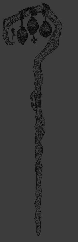 Necromancer Staff 03 Low-poly 3D model_5
