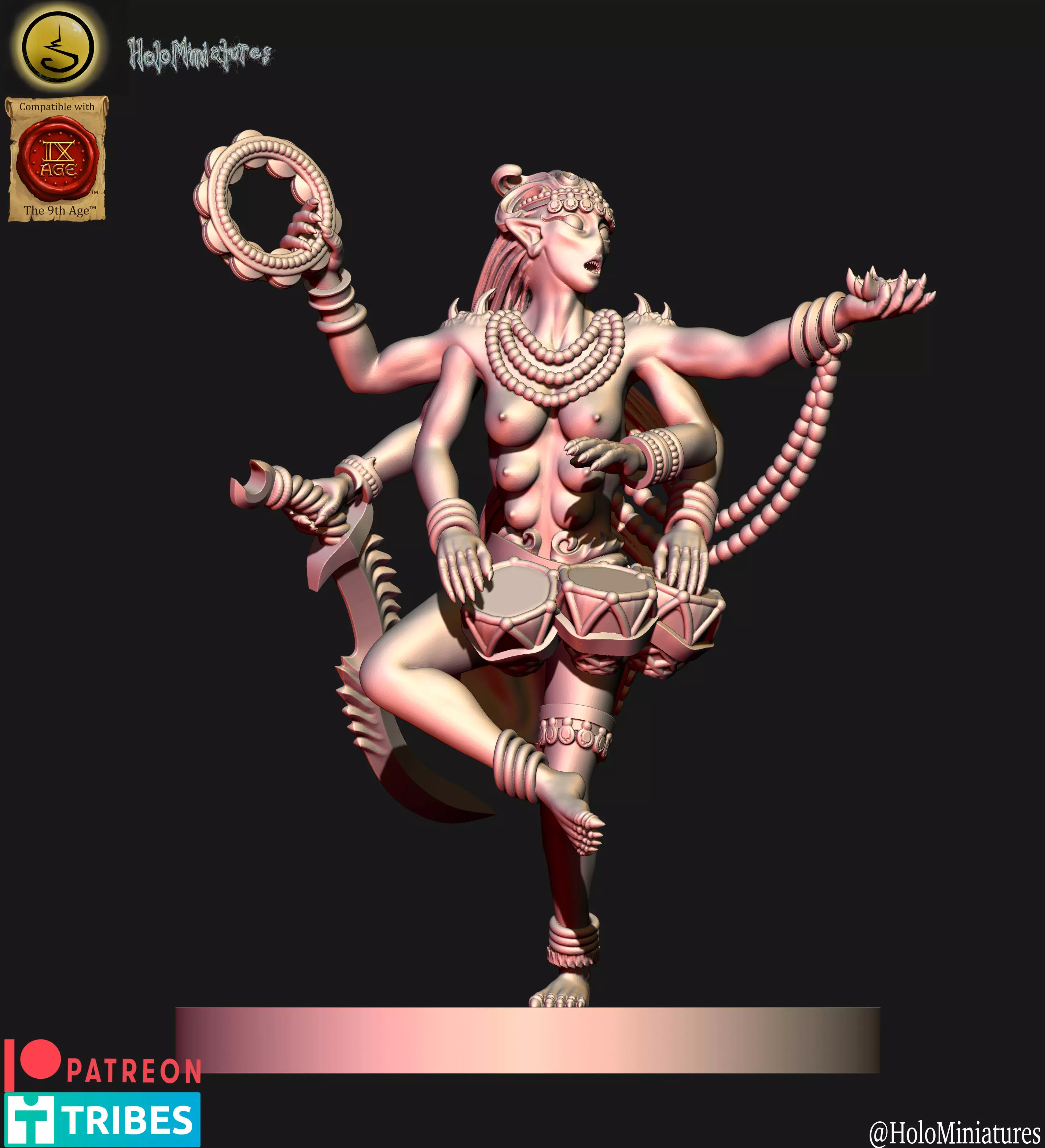 Daemons of lust succubi 8 3D print model_0