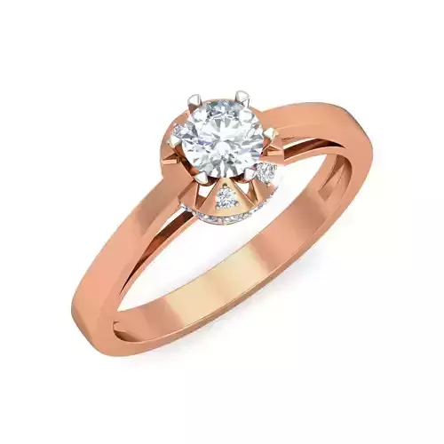 Women Solitaire Ring 3dm stl 3mf glb mtl obj render details