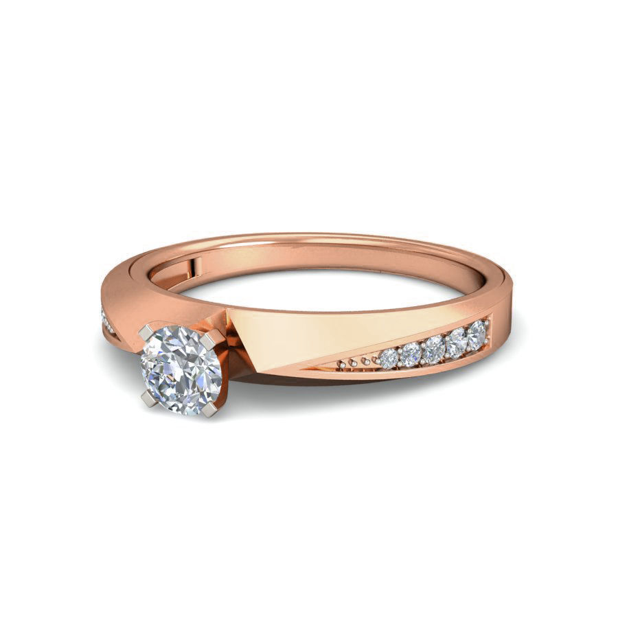 Women Solitaire Ring 3dm stl 3mf glb mtl obj render details 3D print model_14