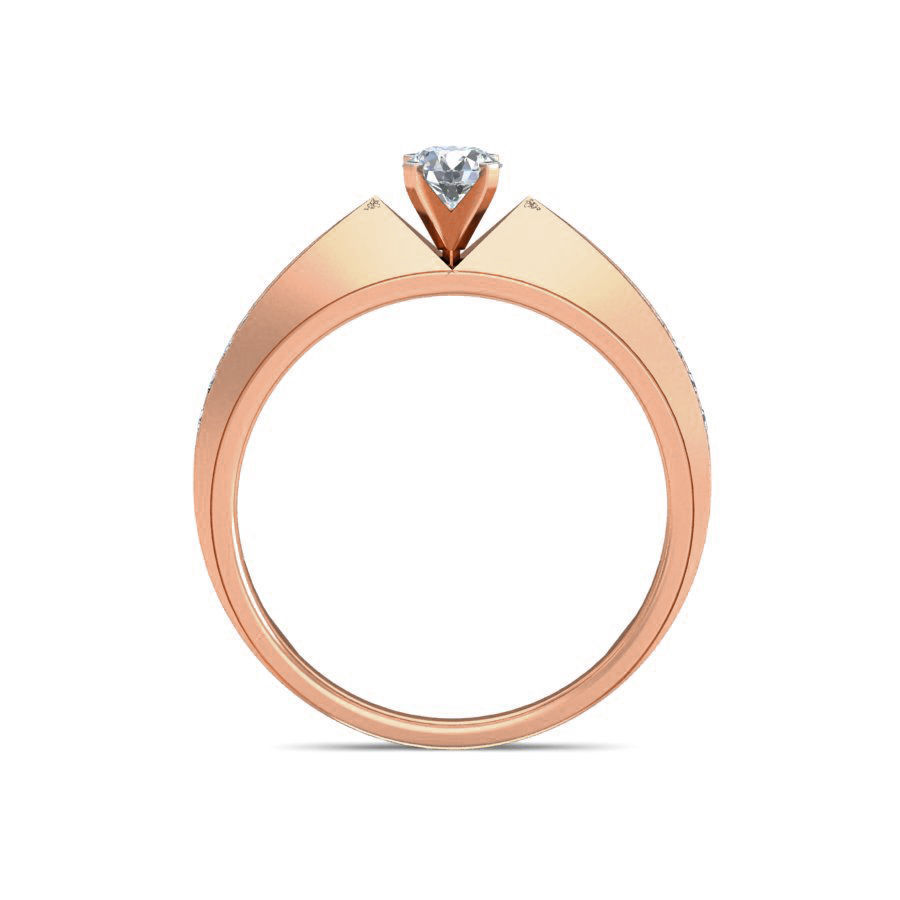 Women Solitaire Ring 3dm stl 3mf glb mtl obj render details 3D print model_5