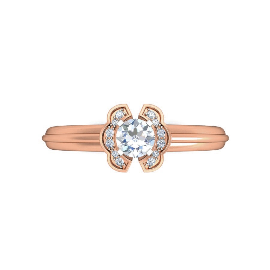 Women Solitaire Ring 3dm stl 3mf glb mtl obj render details 3D print model_10